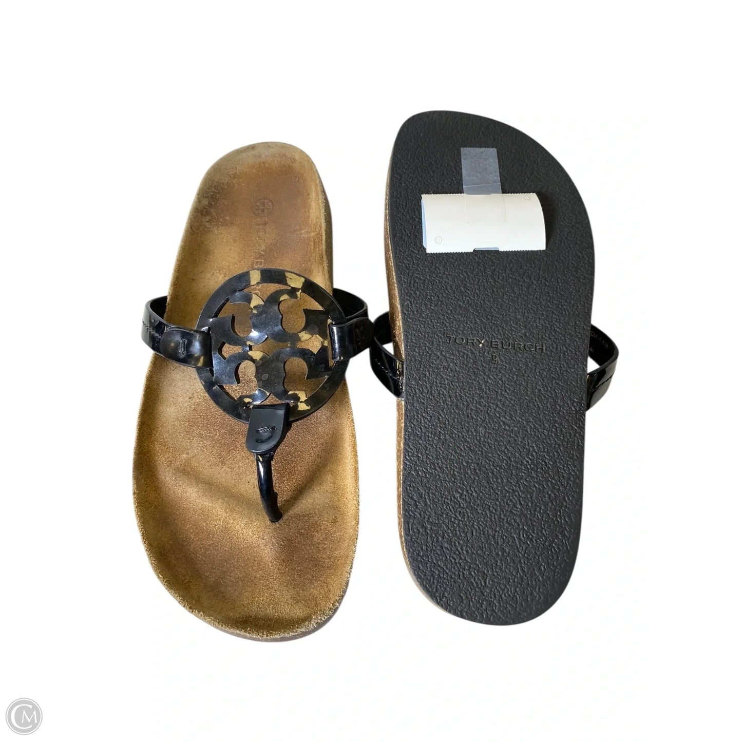 Sandals Designer By Tory Burch In Black, Size: 9