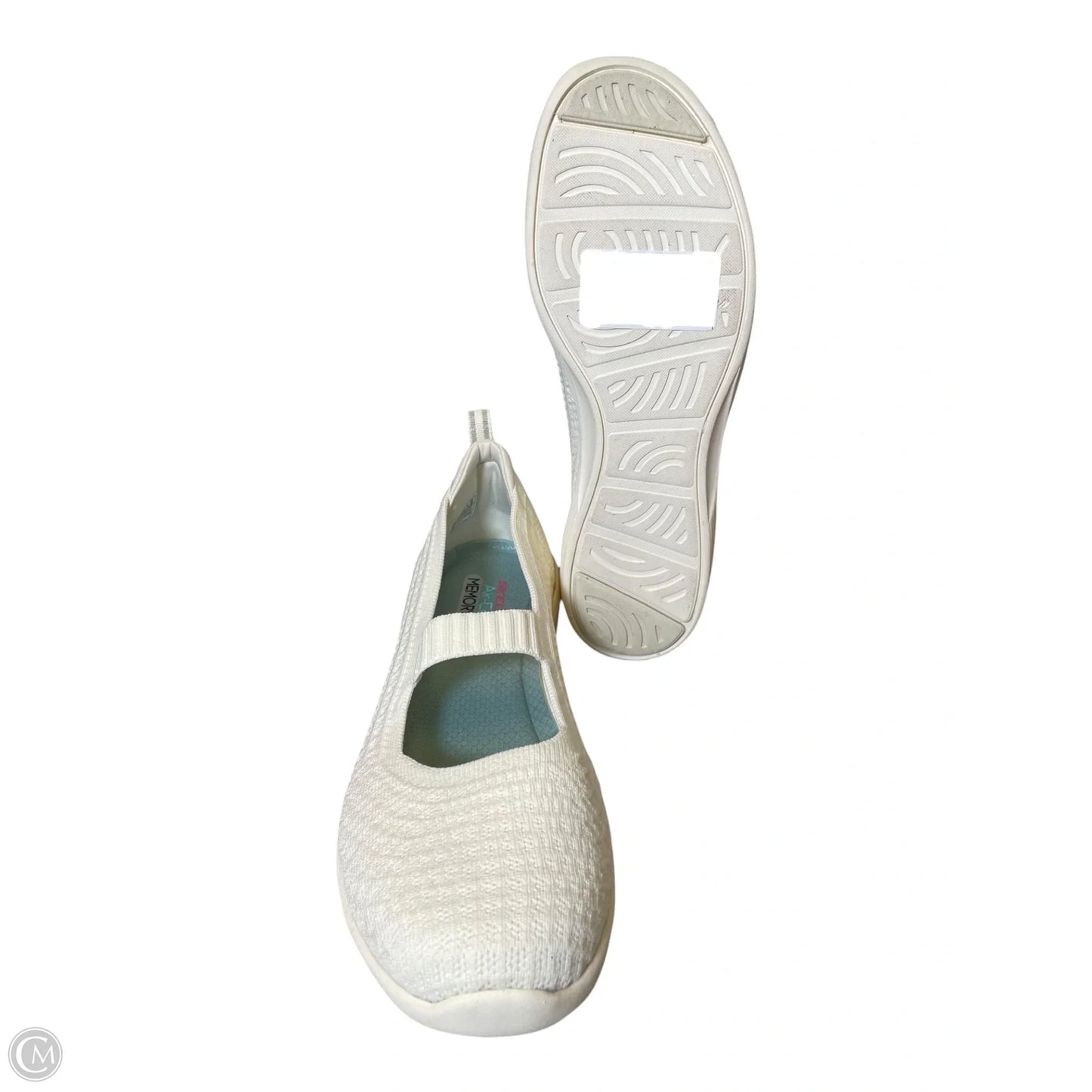 Shoes Athletic By Skechers In White, Size: 8.5