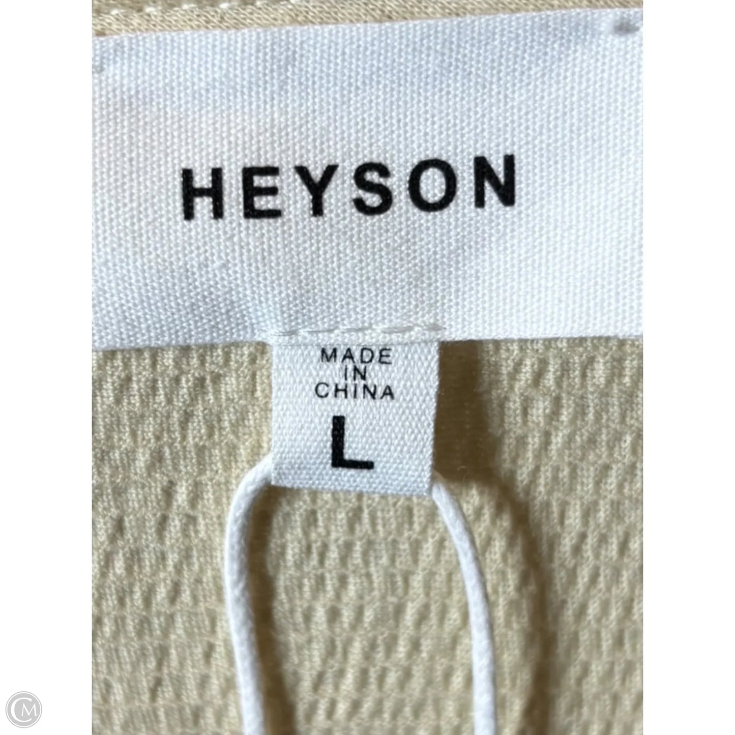 Top Short Sleeve By Heyson In Floral Print, Size: L