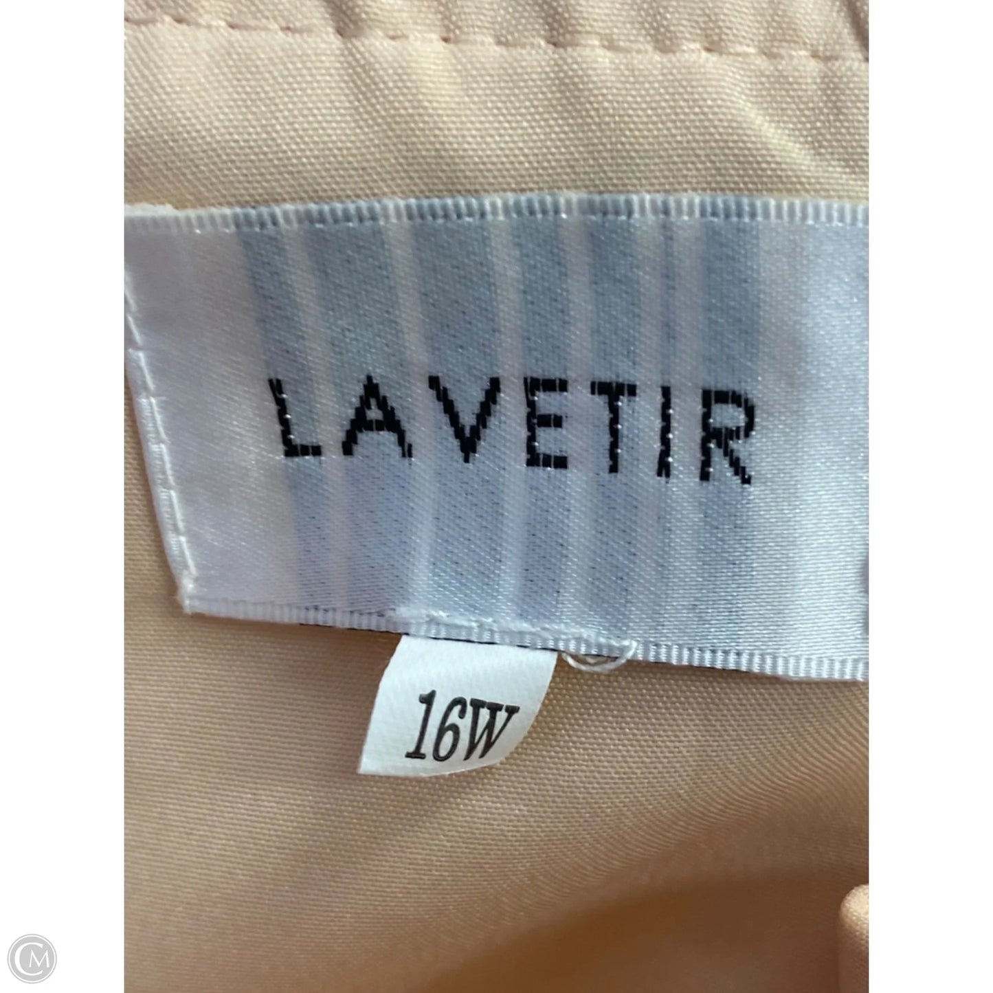 Dress Party Long By Clothes Mentor In Peach, Size: 16