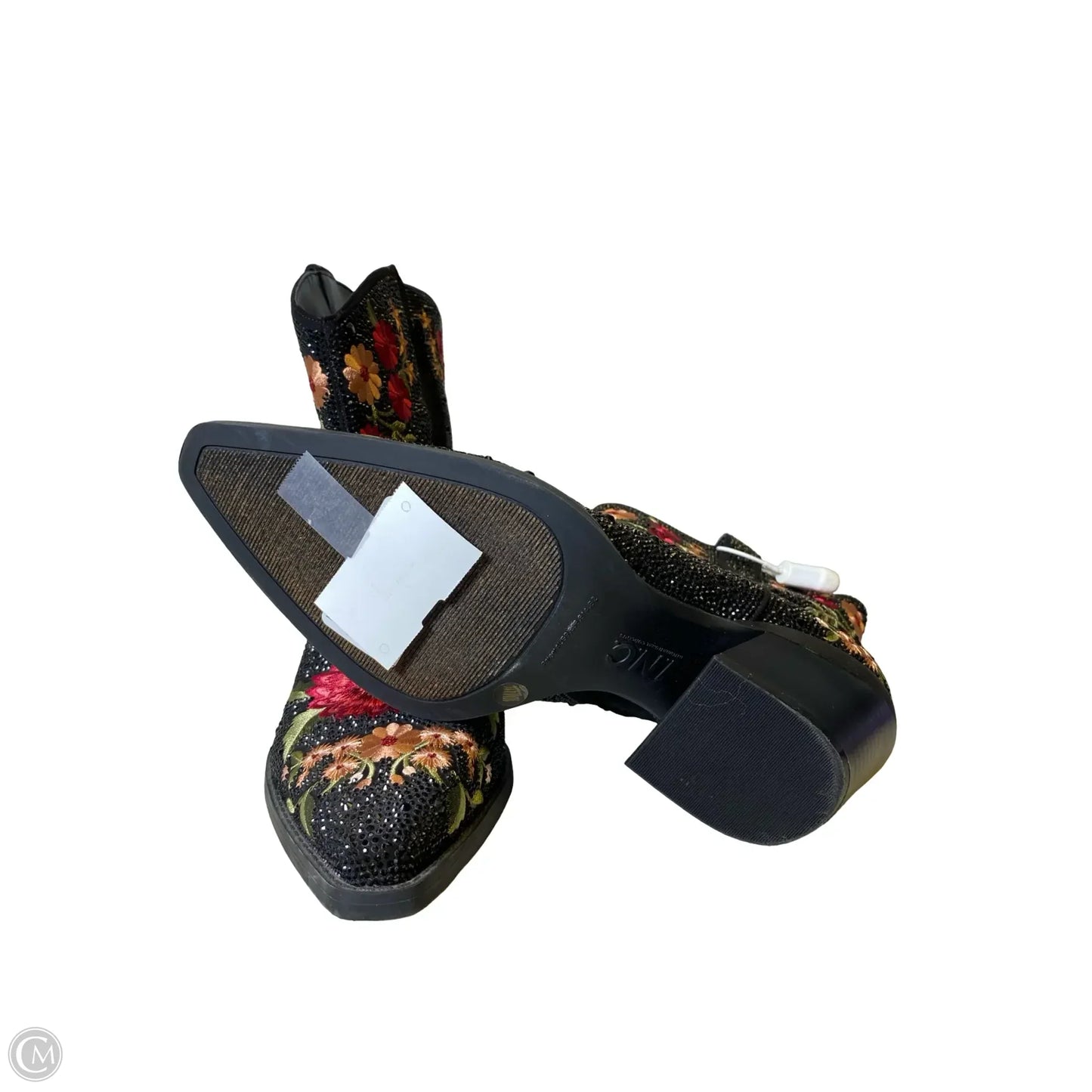 Boots Western By Inc In Floral Print, Size: 10