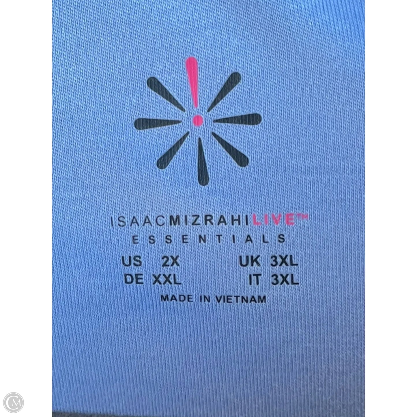 Cardigan By Isaac Mizrahi In Blue, Size: 2x