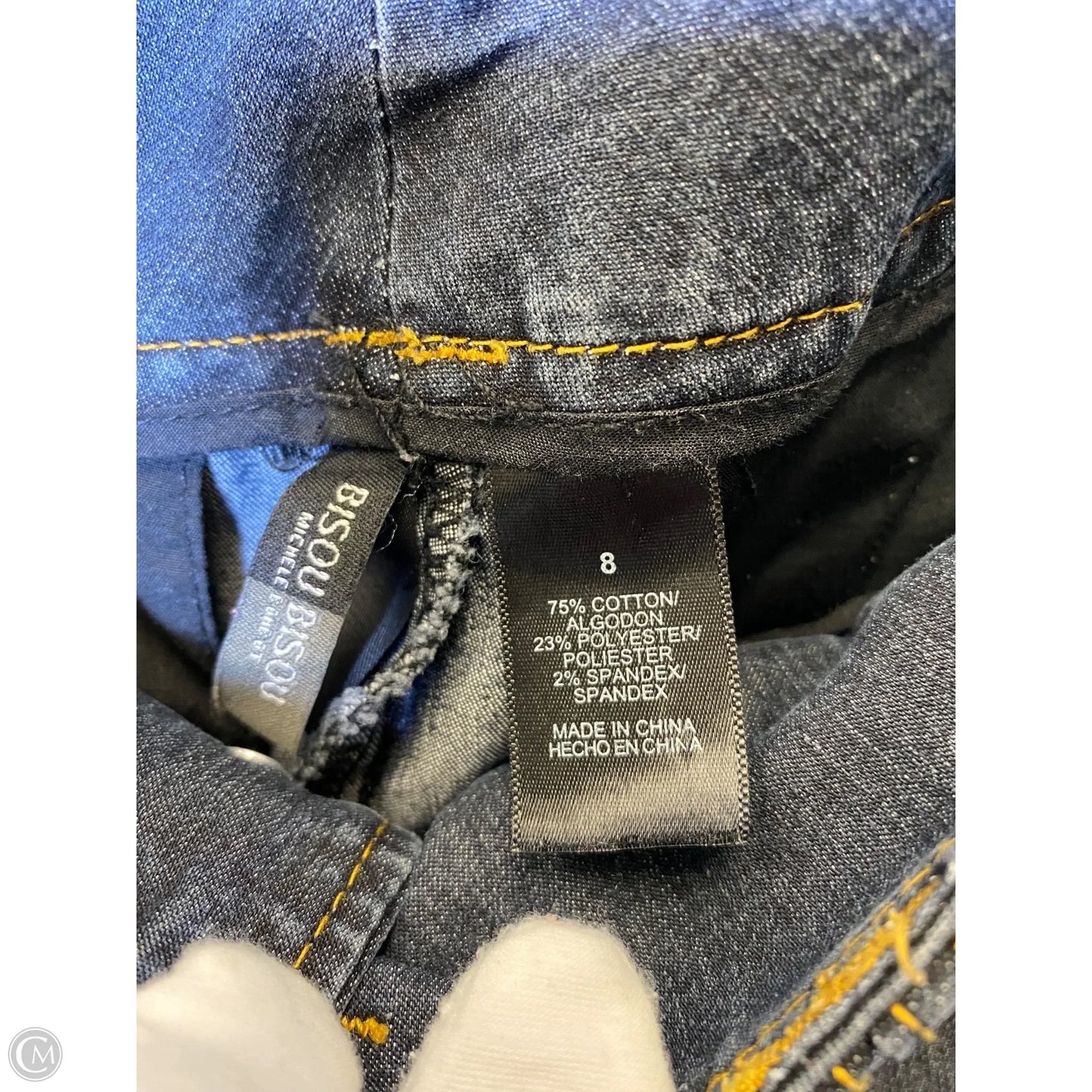 Jeans Flared By Bisou Bisou In Blue Denim, Size: 8