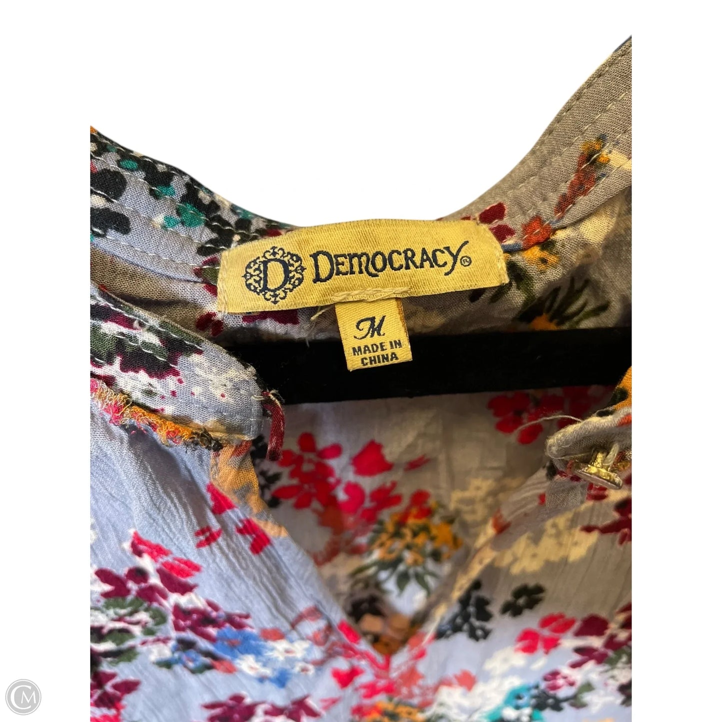 Top Short Sleeve By Democracy In Multi-colored, Size: M