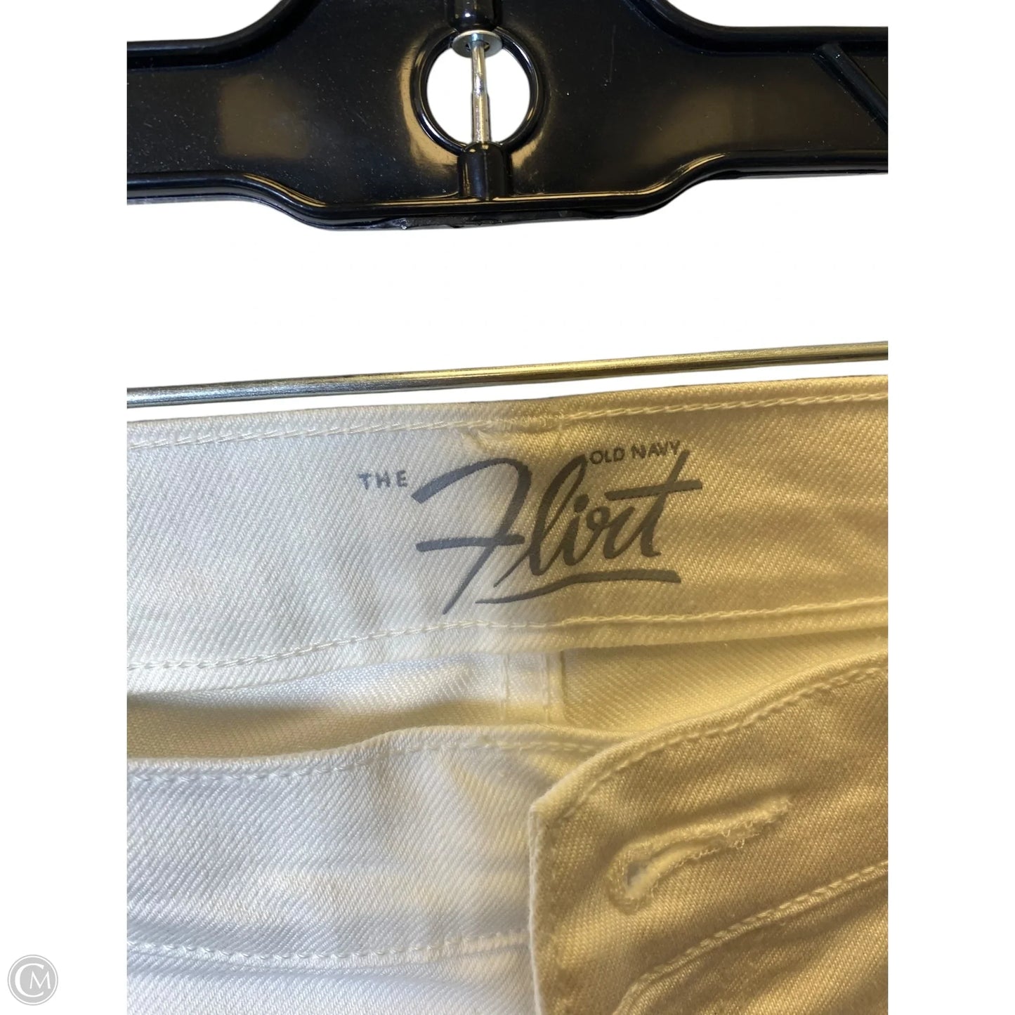 Jeans Cropped By Old Navy In White Denim, Size: 8