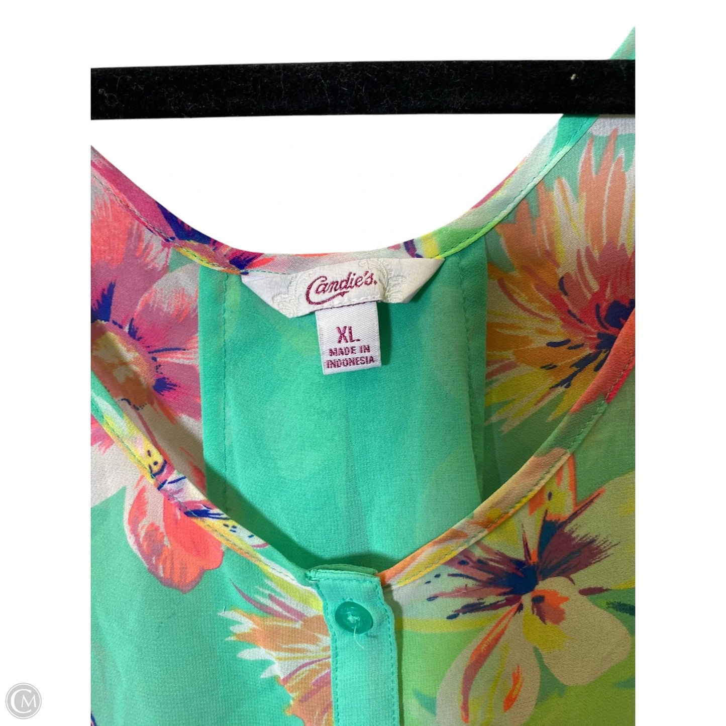 Top Sleeveless By Candies In Multi-colored, Size: Xl