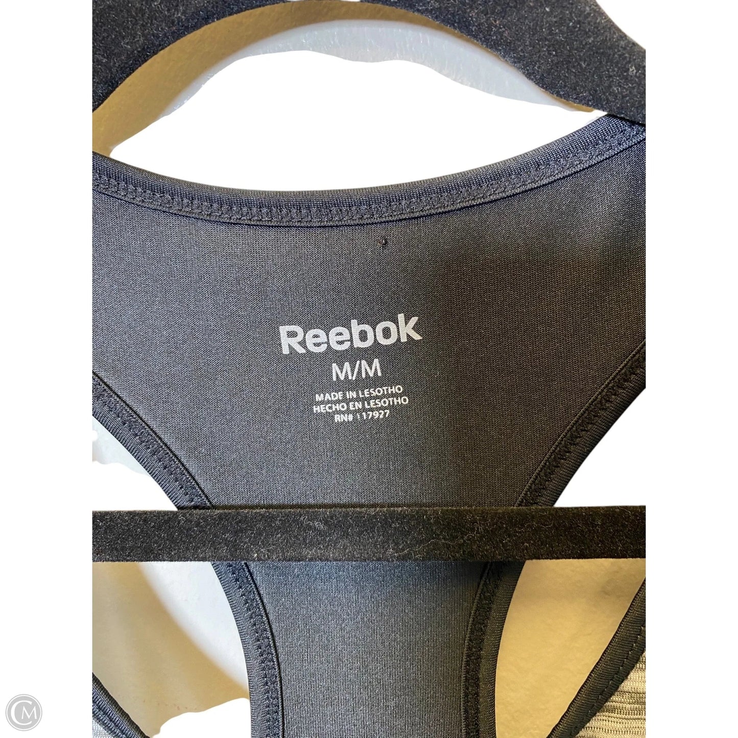 Athletic Tank Top By Reebok In Grey, Size: M