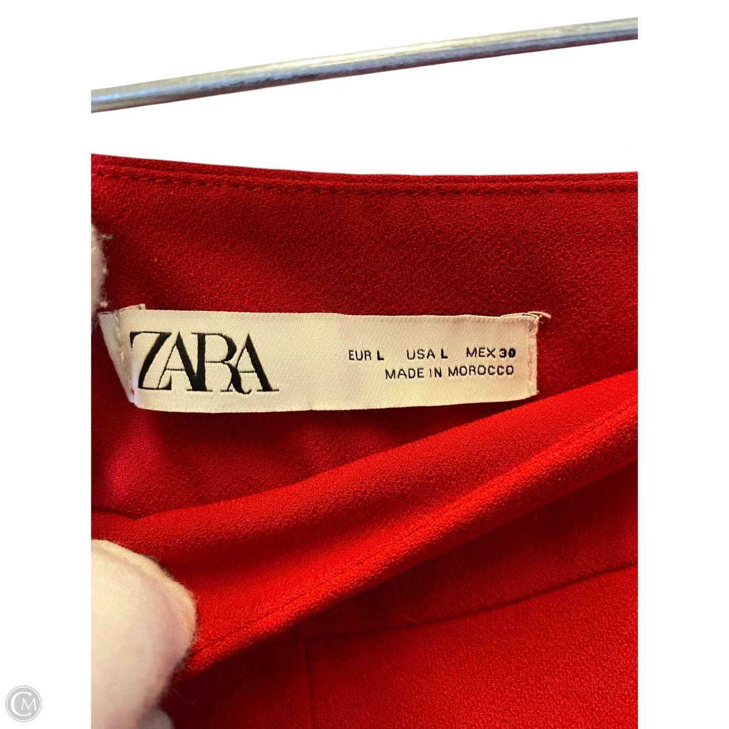 Pants Wide Leg By Zara In Red, Size: L