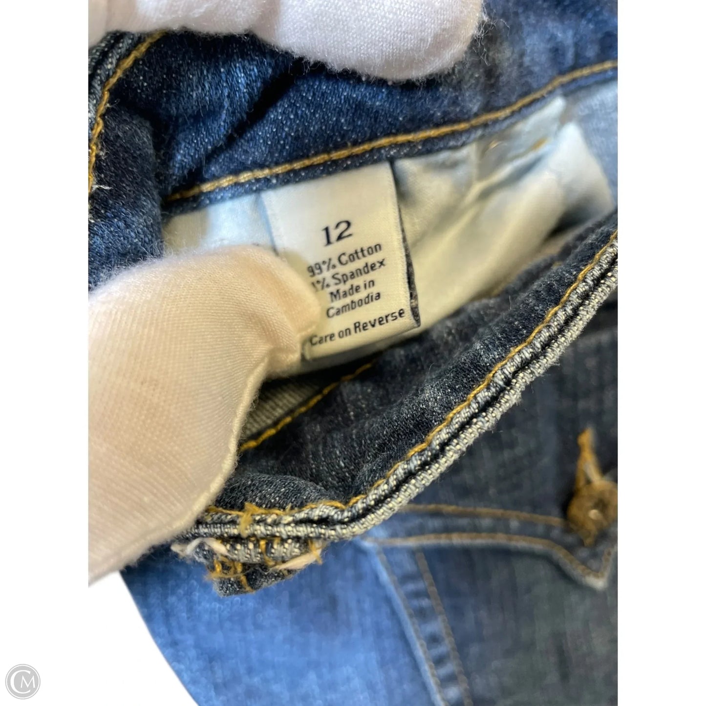 Jeans Cropped By Simply Vera In Blue, Size: 12