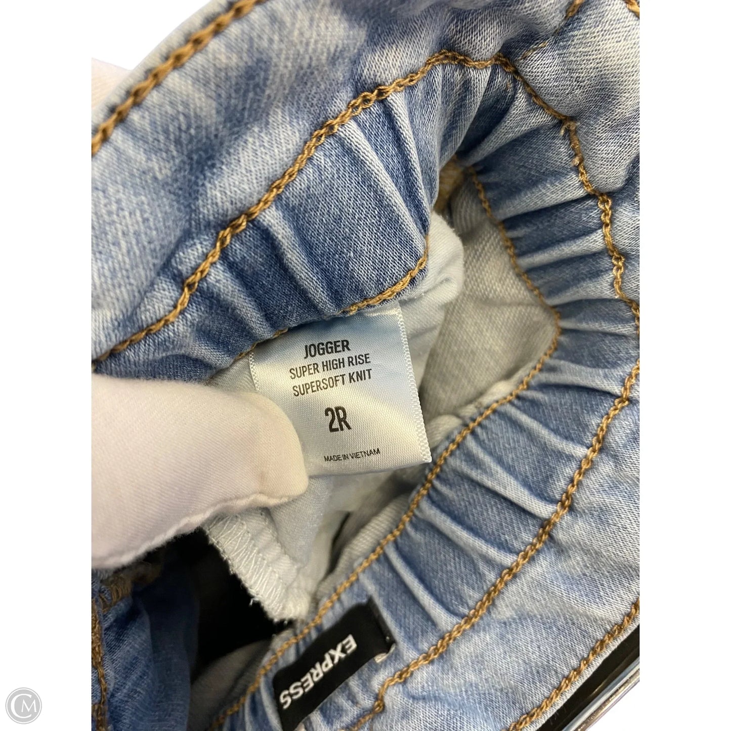 Pants Joggers By Express In Blue Denim, Size: 2