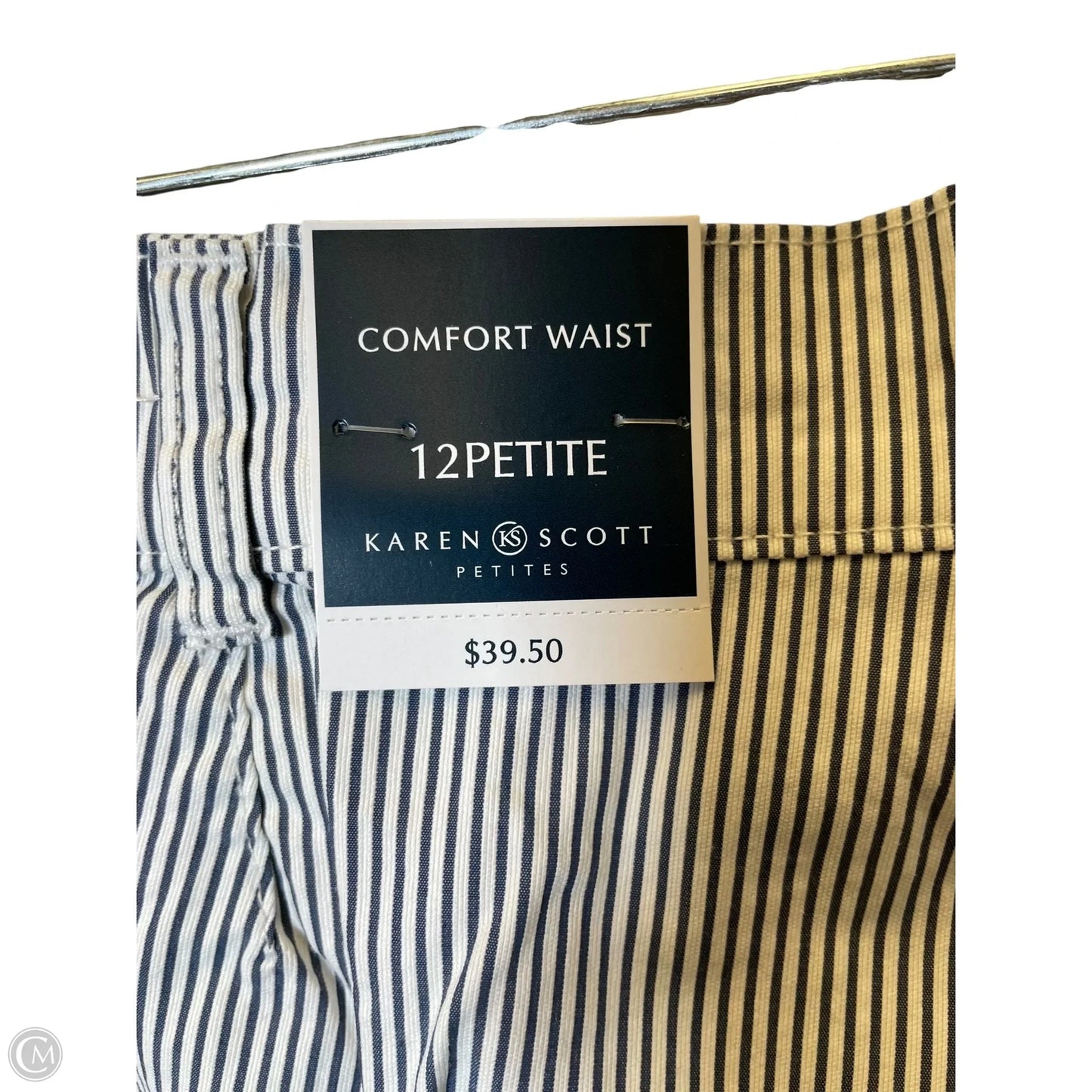 Pants Cropped By Karen Scott In Striped Pattern, Size: 12p