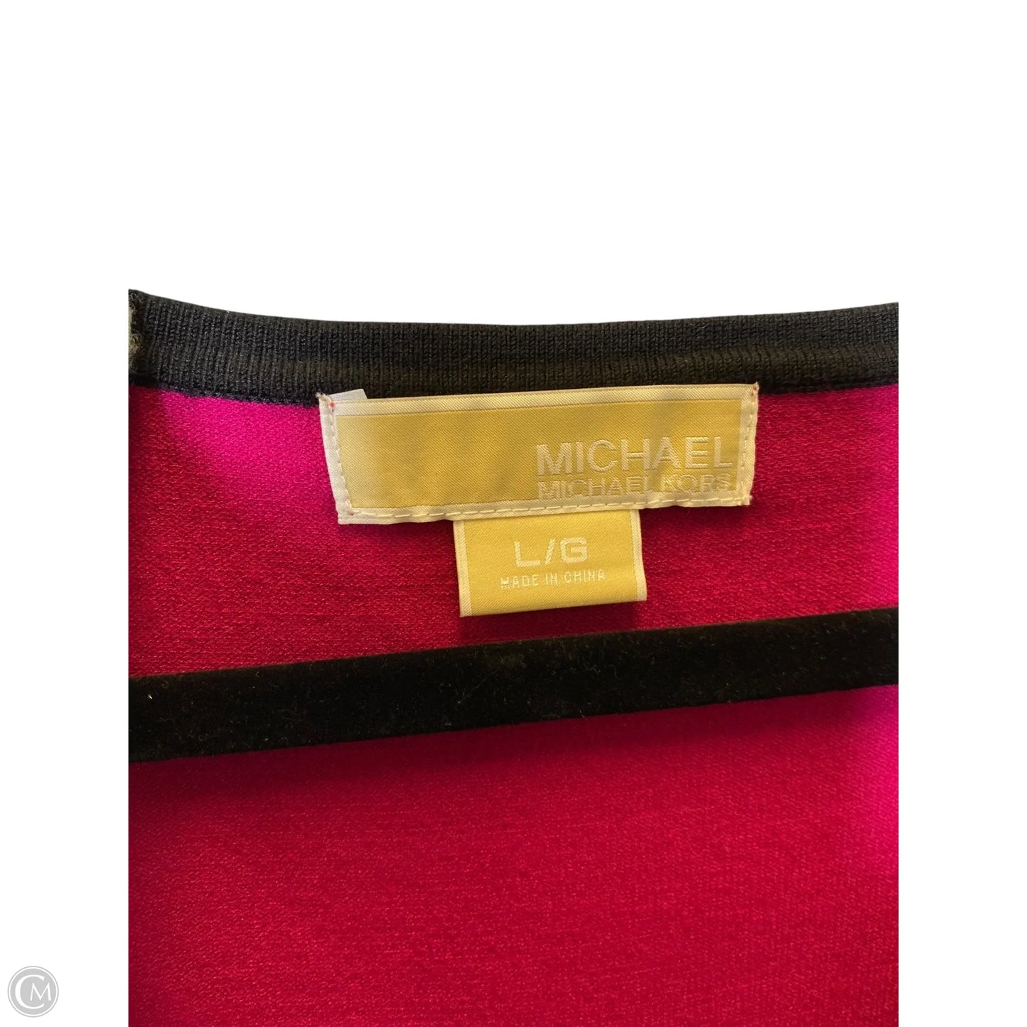 Sweater Short Sleeve By Michael By Michael Kors In Pink, Size: L