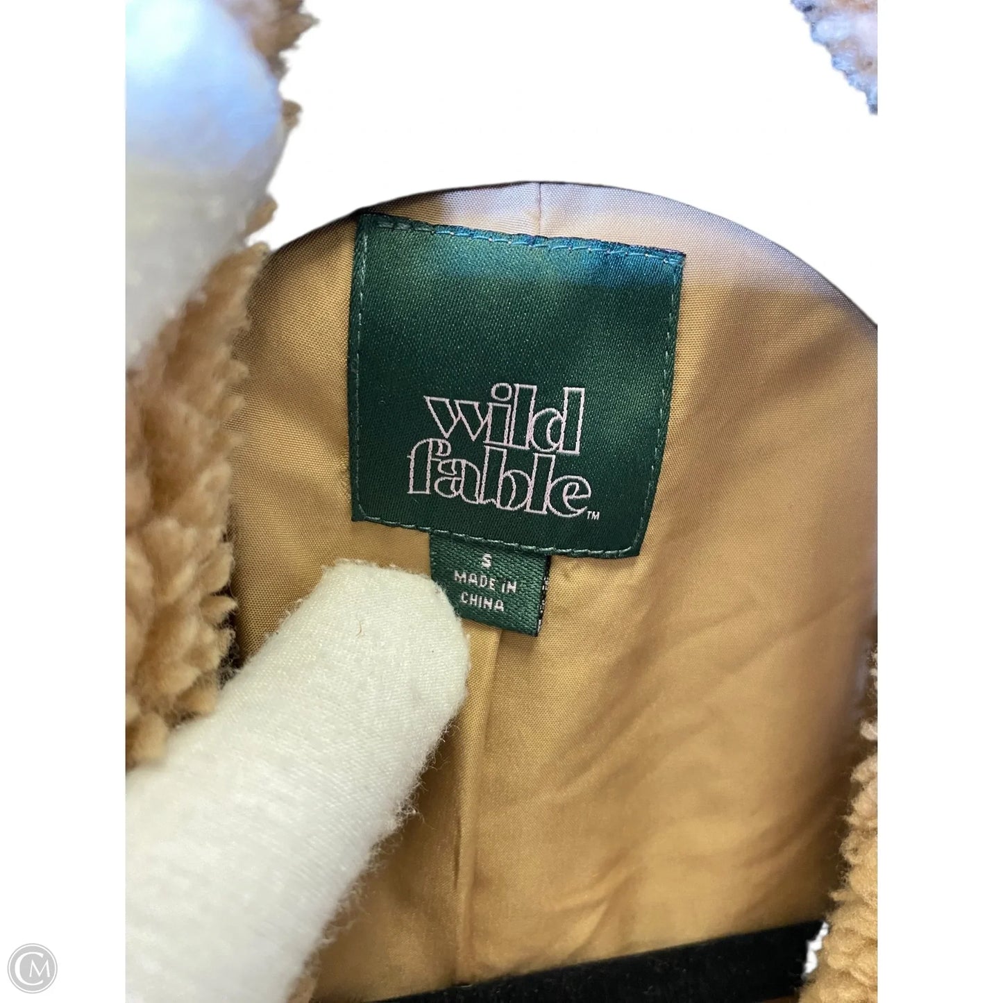 Jacket Faux Fur & Sherpa By Wild Fable In Brown, Size: S