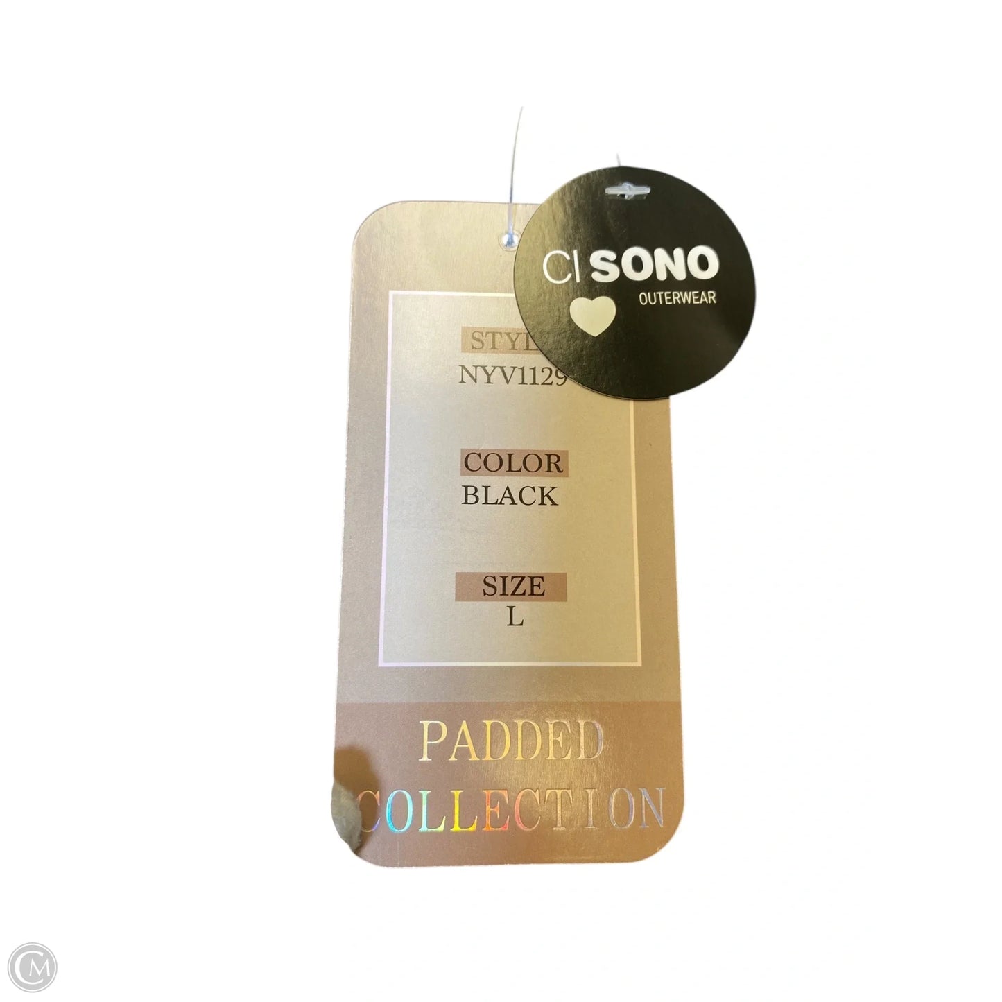 Jacket Puffer & Quilted By Ci Sono In Black, Size: L