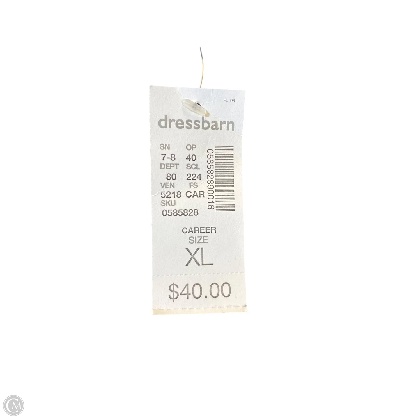 Sweater By Roz And Ali In Grey, Size: Xl