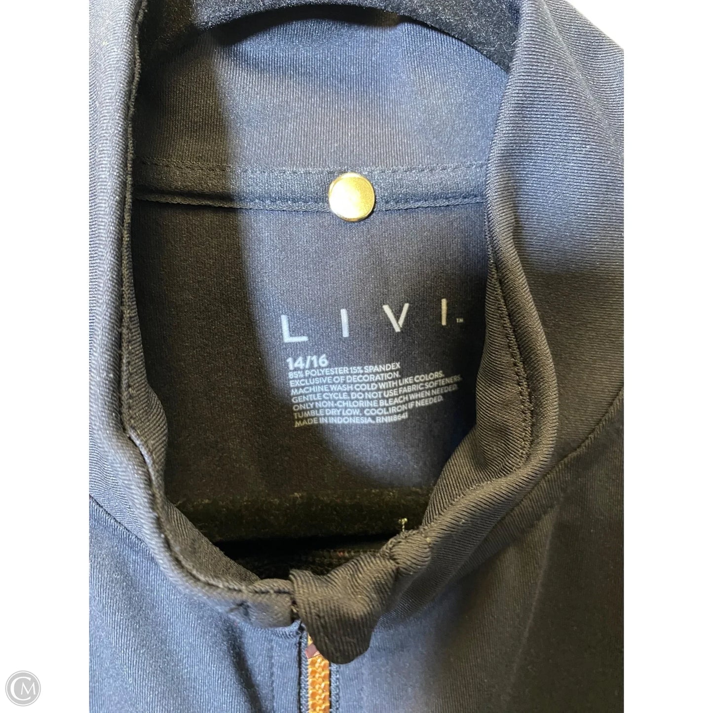 Athletic Jacket By Livi Active In Black, Size: Xl
