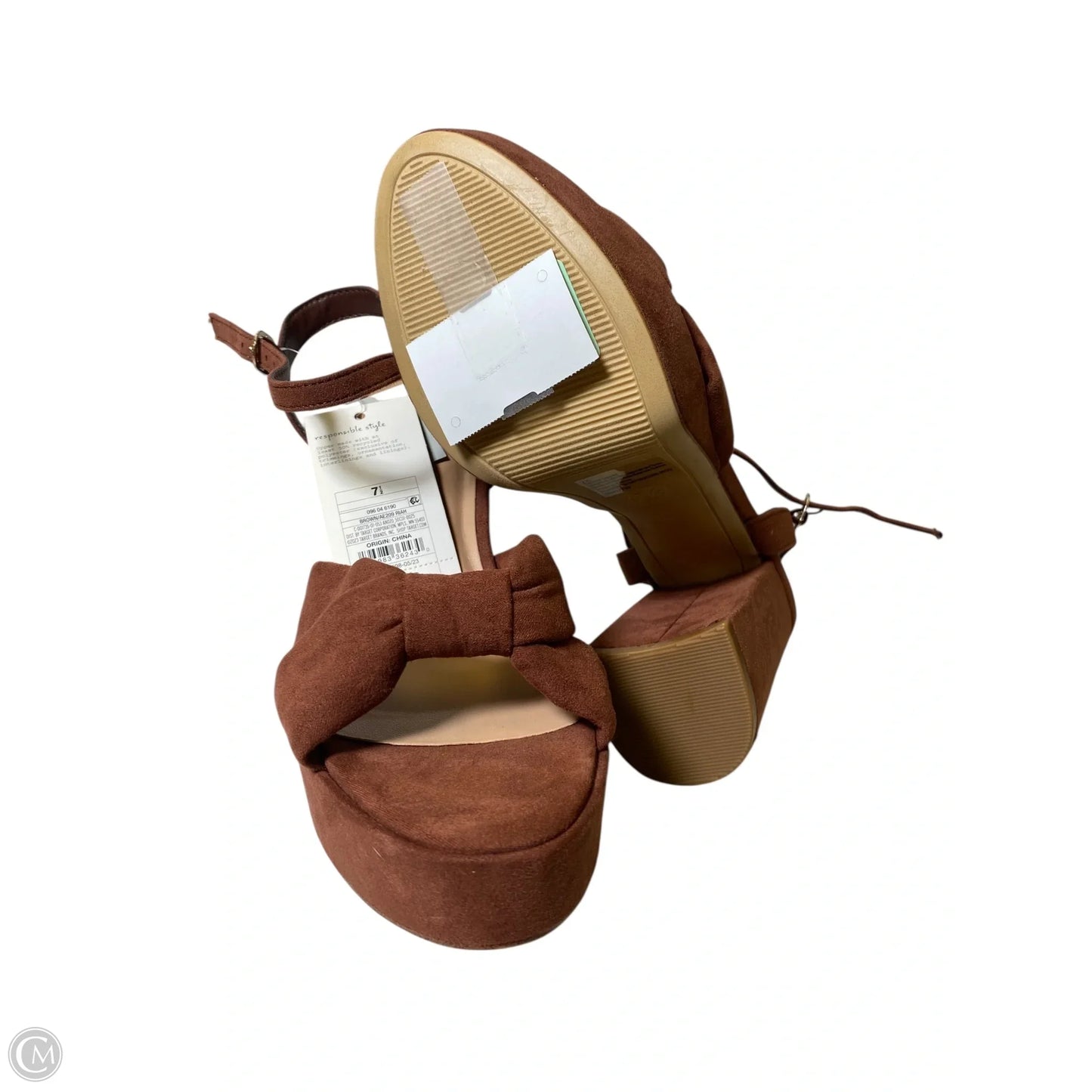 Shoes Heels Block By A New Day In Brown, Size: 7.5