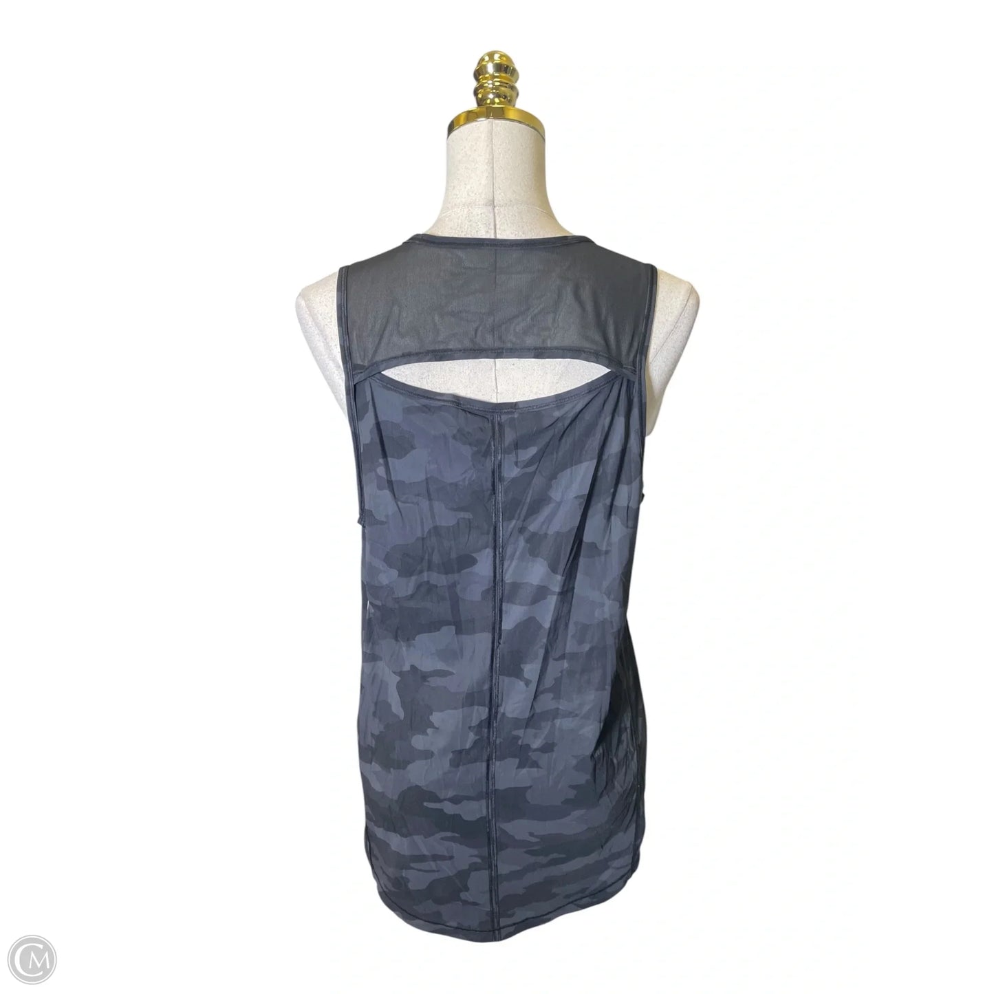 Athletic Tank Top By Lululemon In Camouflage Print, Size: L