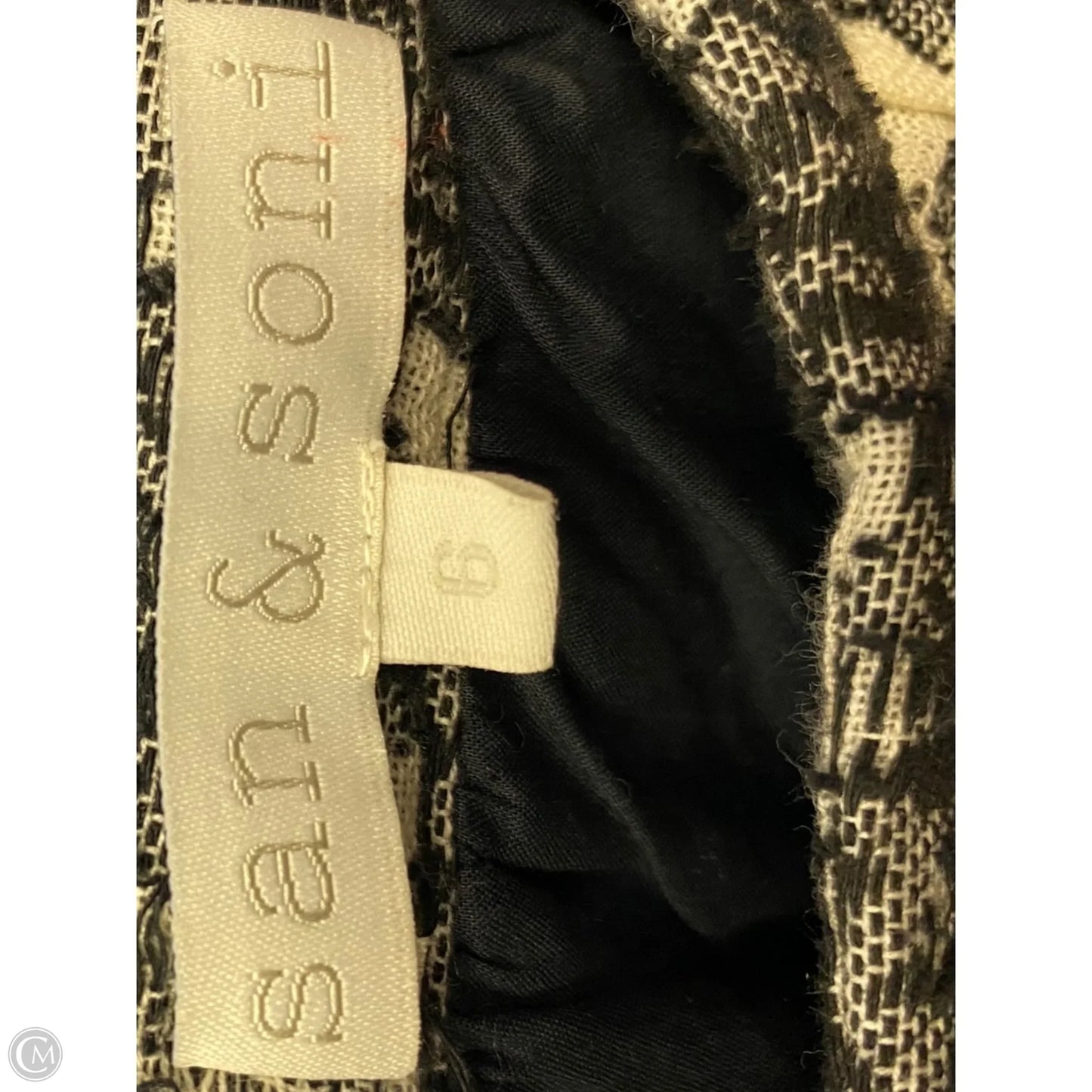 Pants Wide Leg By Clothes Mentor In Black & Cream, Size: 6