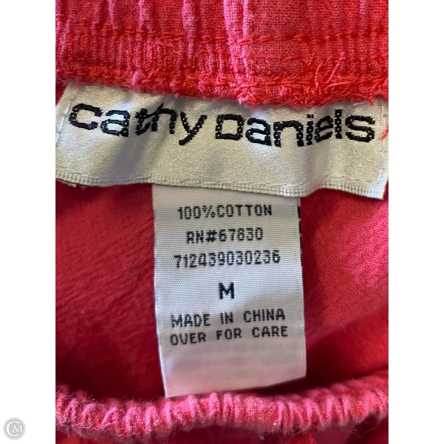 Pants Linen By Cathy Daniels In Pink, Size: 10