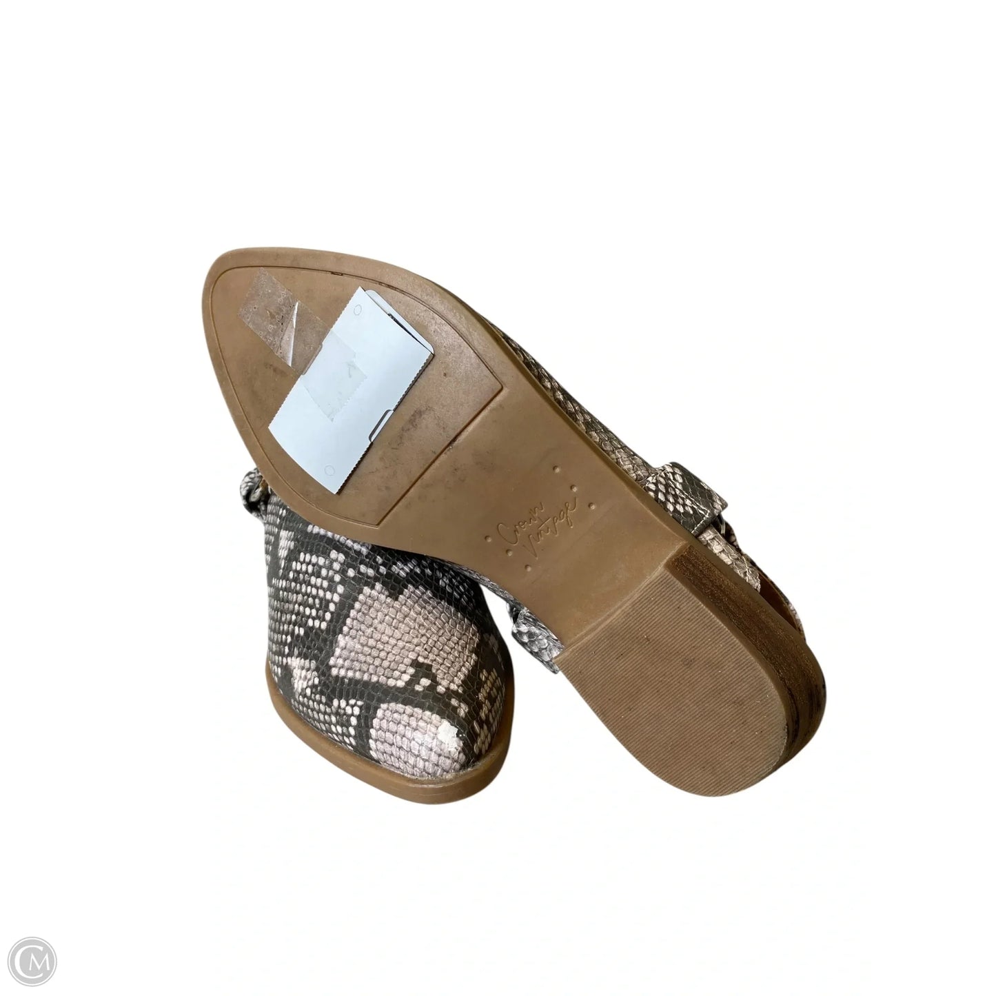 Boots Ankle Heels By Crown Vintage In Animal Print, Size: 6.5