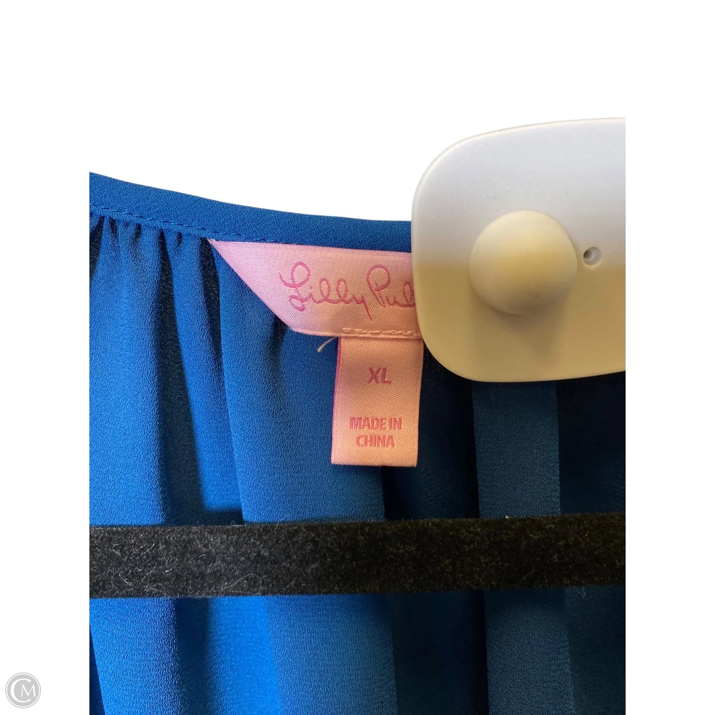 Blouse Designer By Lilly Pulitzer In Blue, Size: Xl