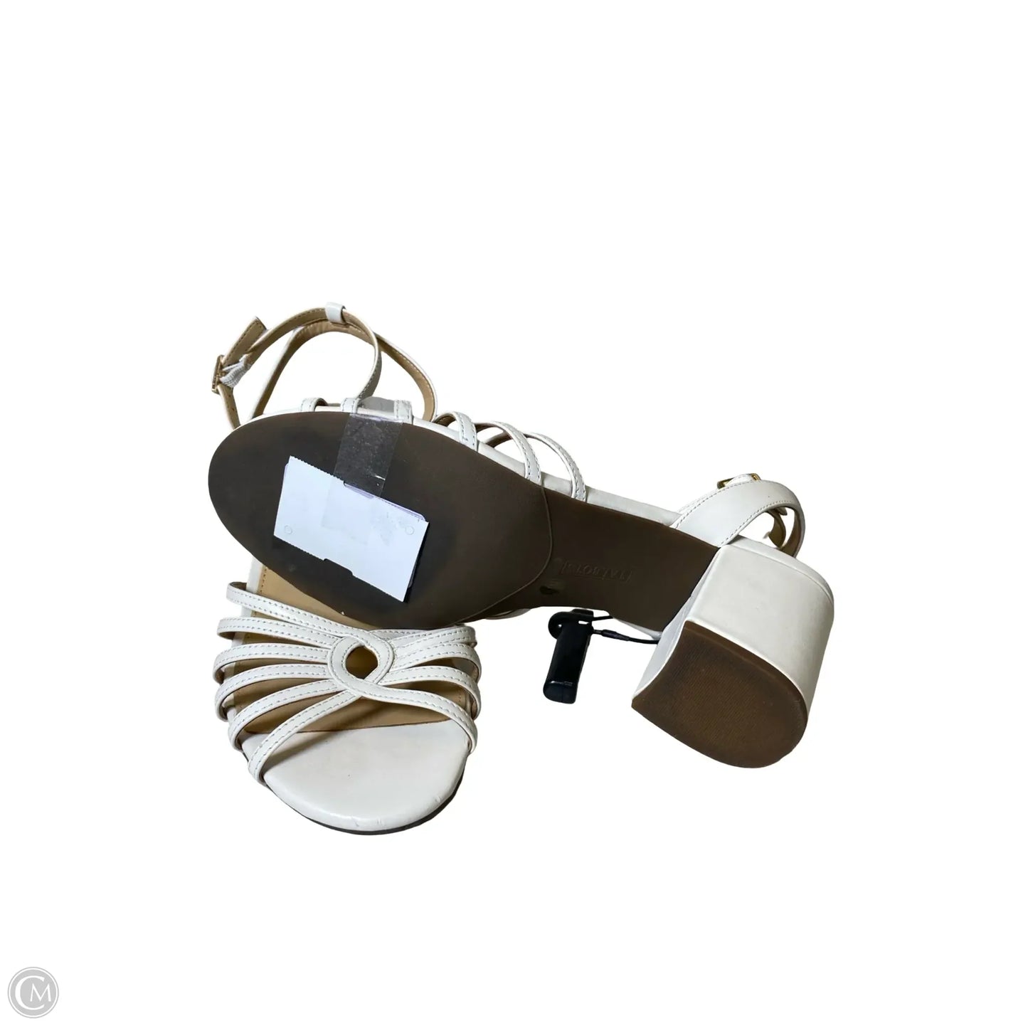 Shoes Heels Block By Talbots In White, Size: 8.5