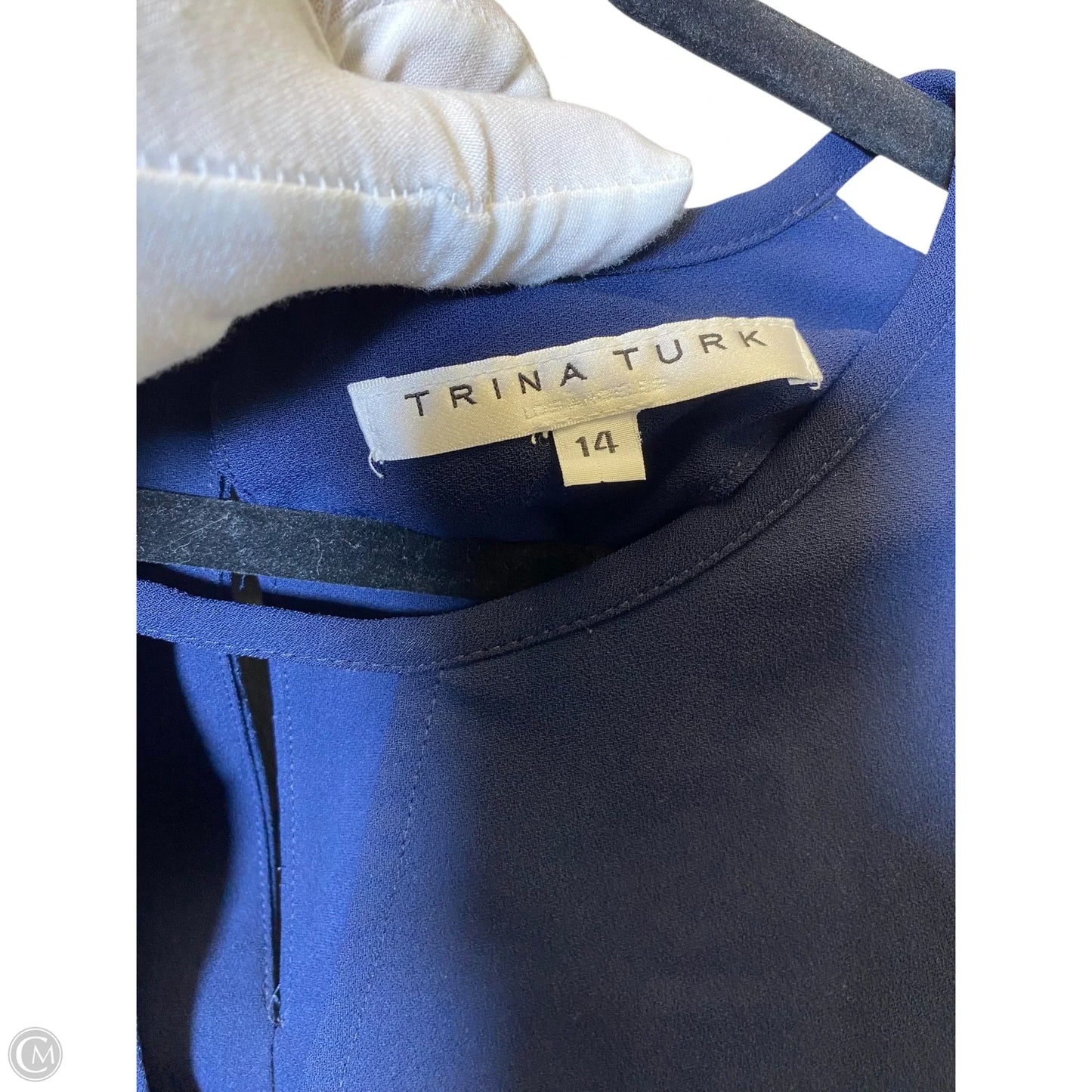 Dress Casual Midi By Trina Turk In Blue, Size: L