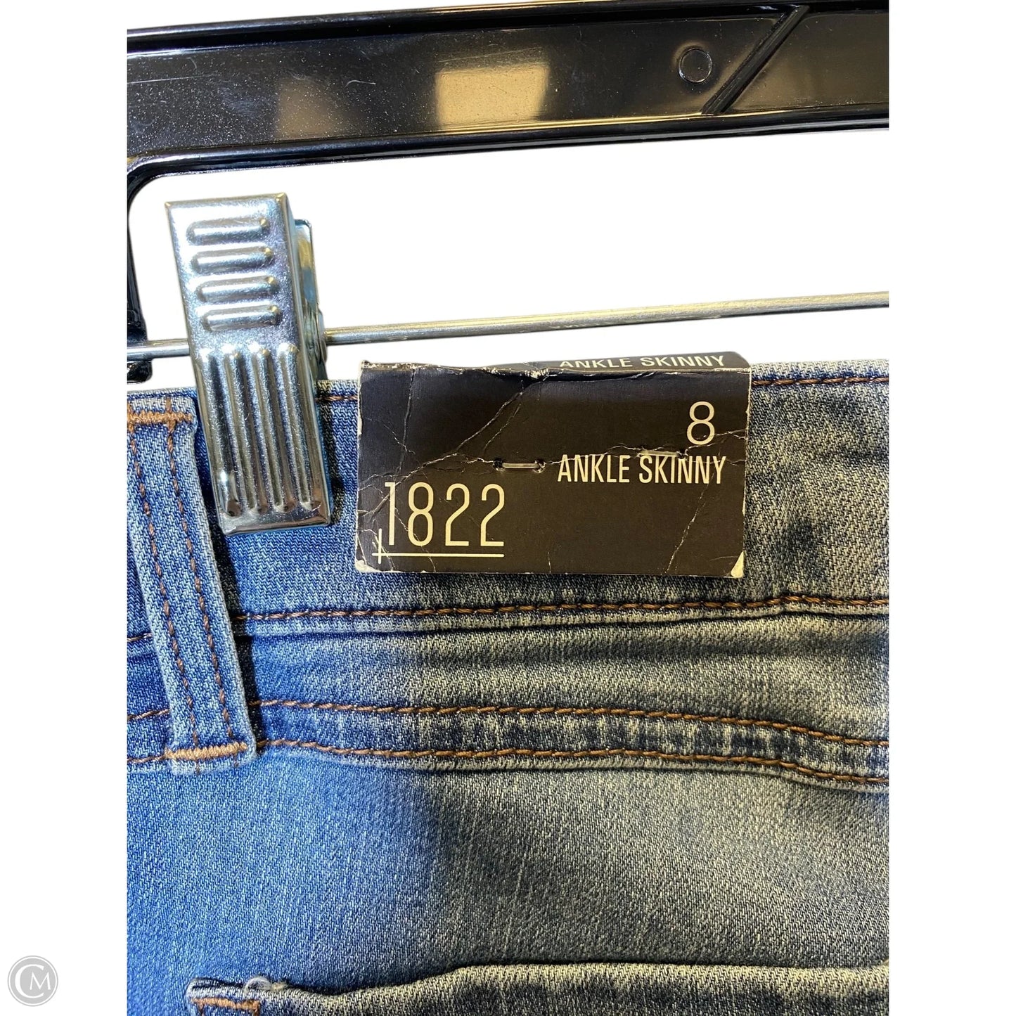 Jeans Skinny By 1822 Denim In Blue Denim, Size: 8