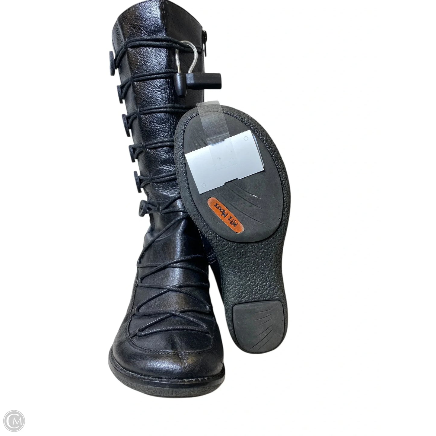 Boots Mid-calf Heels By Miz Mooz In Black, Size: 6