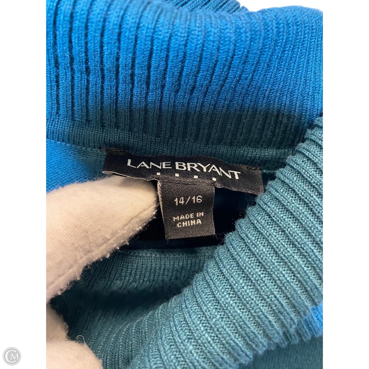 Sweater By Lane Bryant In Green, Size: L