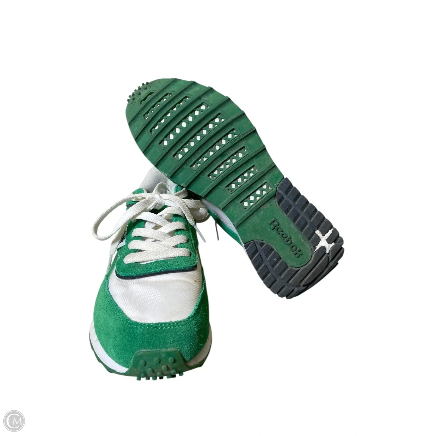 Shoes Athletic By Reebok In Green & White, Size: 7.5