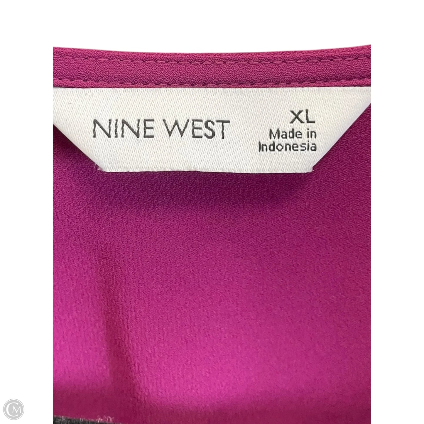 Top Long Sleeve By Nine West In Purple, Size: Xl