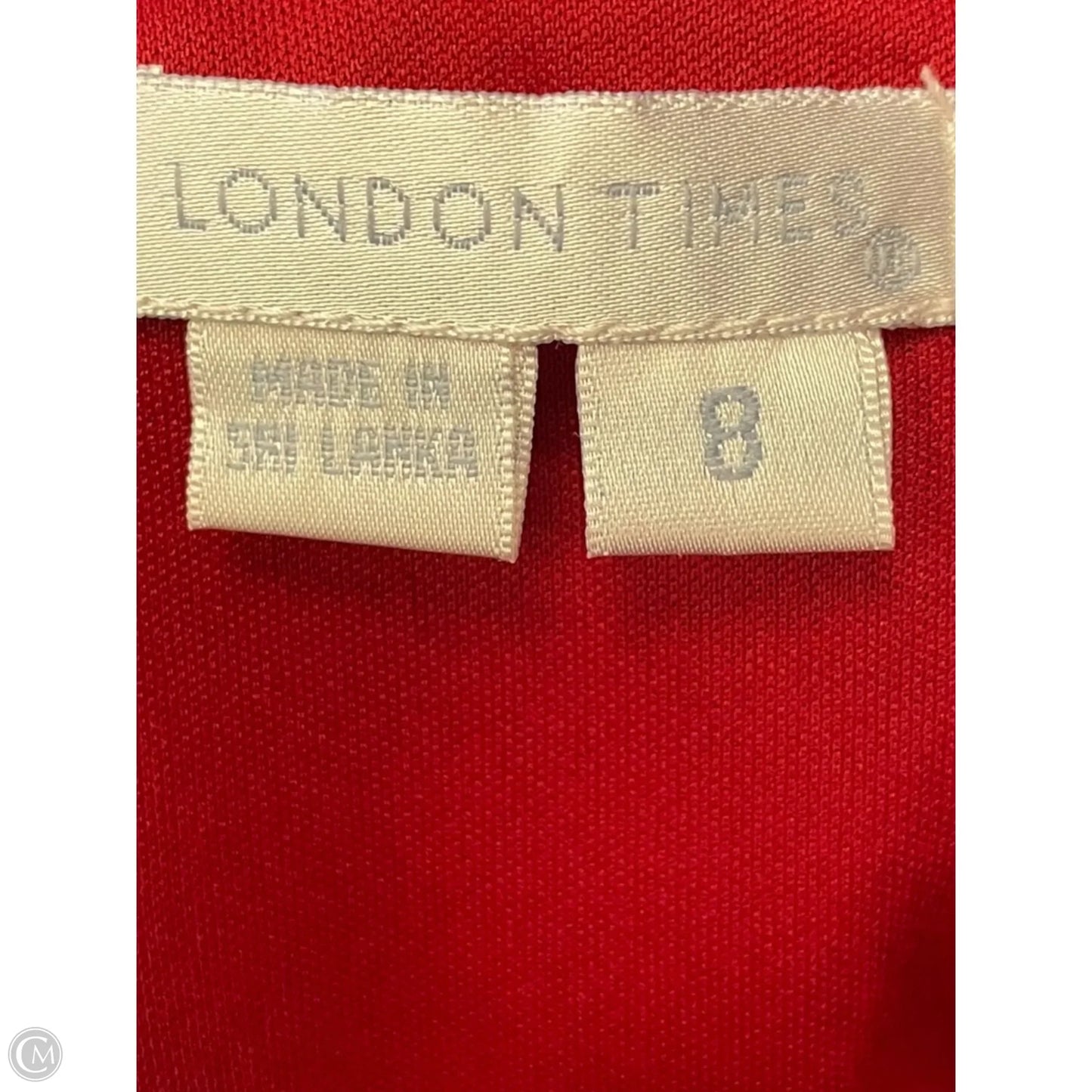Dress Casual Short By London Times In Red, Size: M