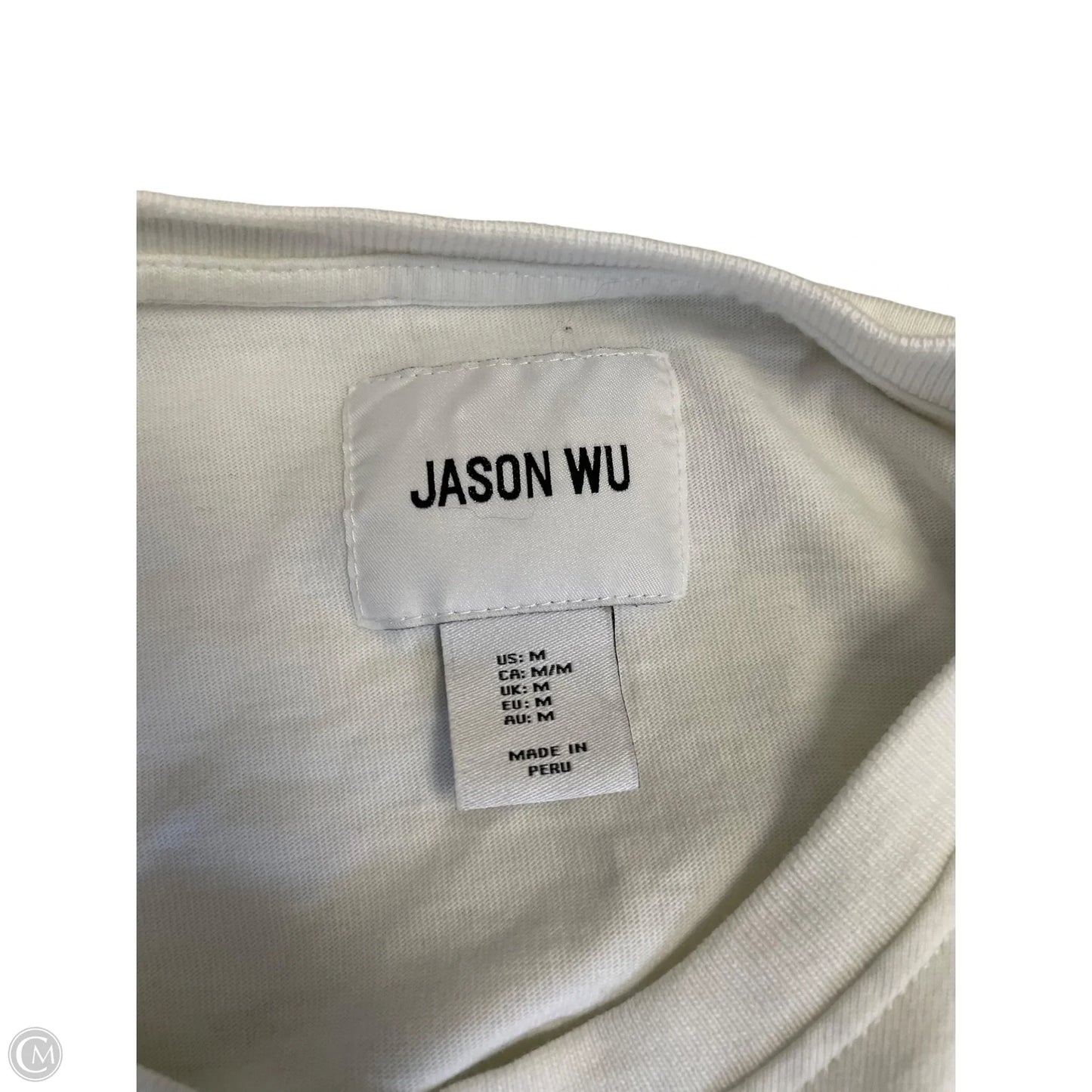Top Short Sleeve Designer By Jason Wu In White, Size: M