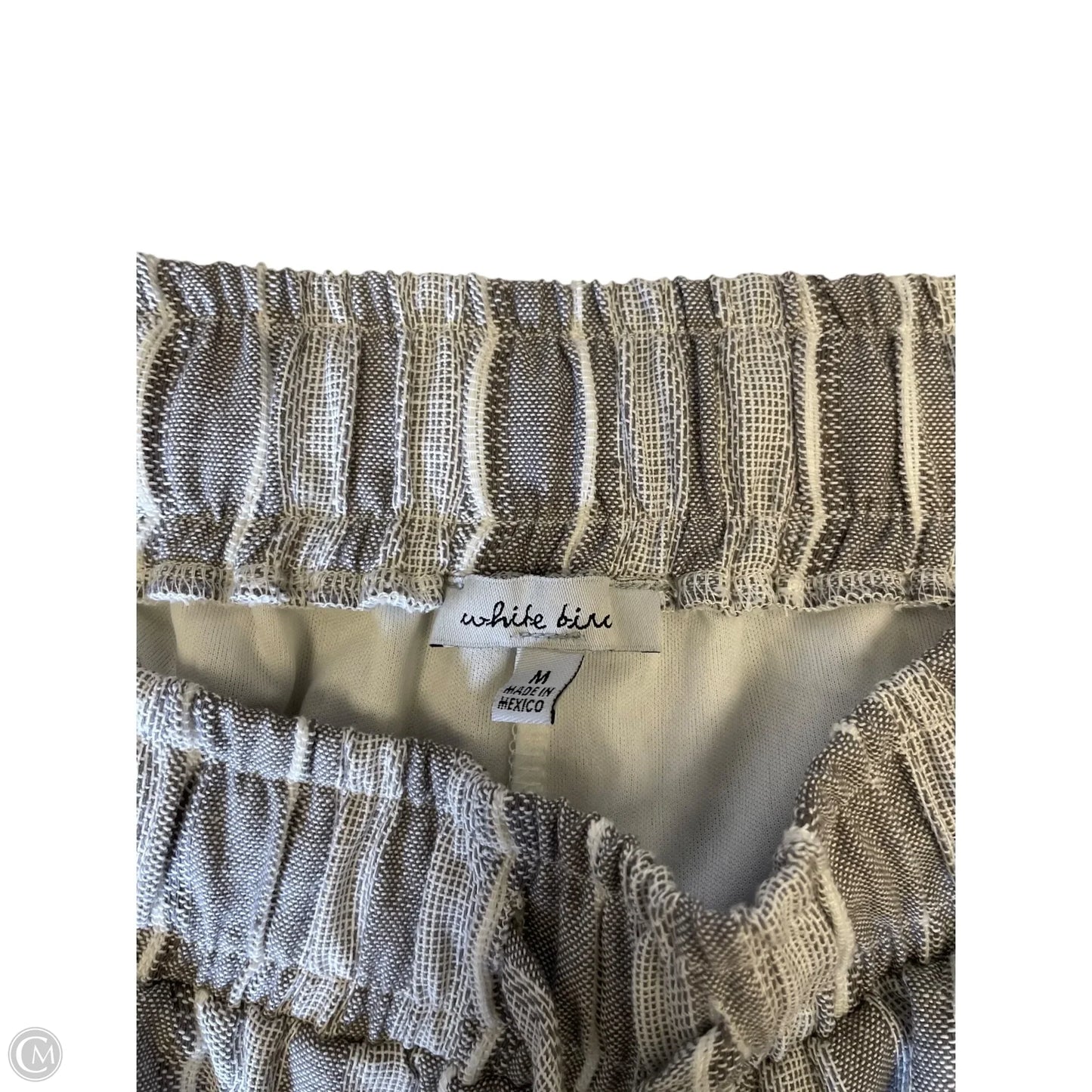 Pants Lounge By White Birch In Grey & White, Size: M