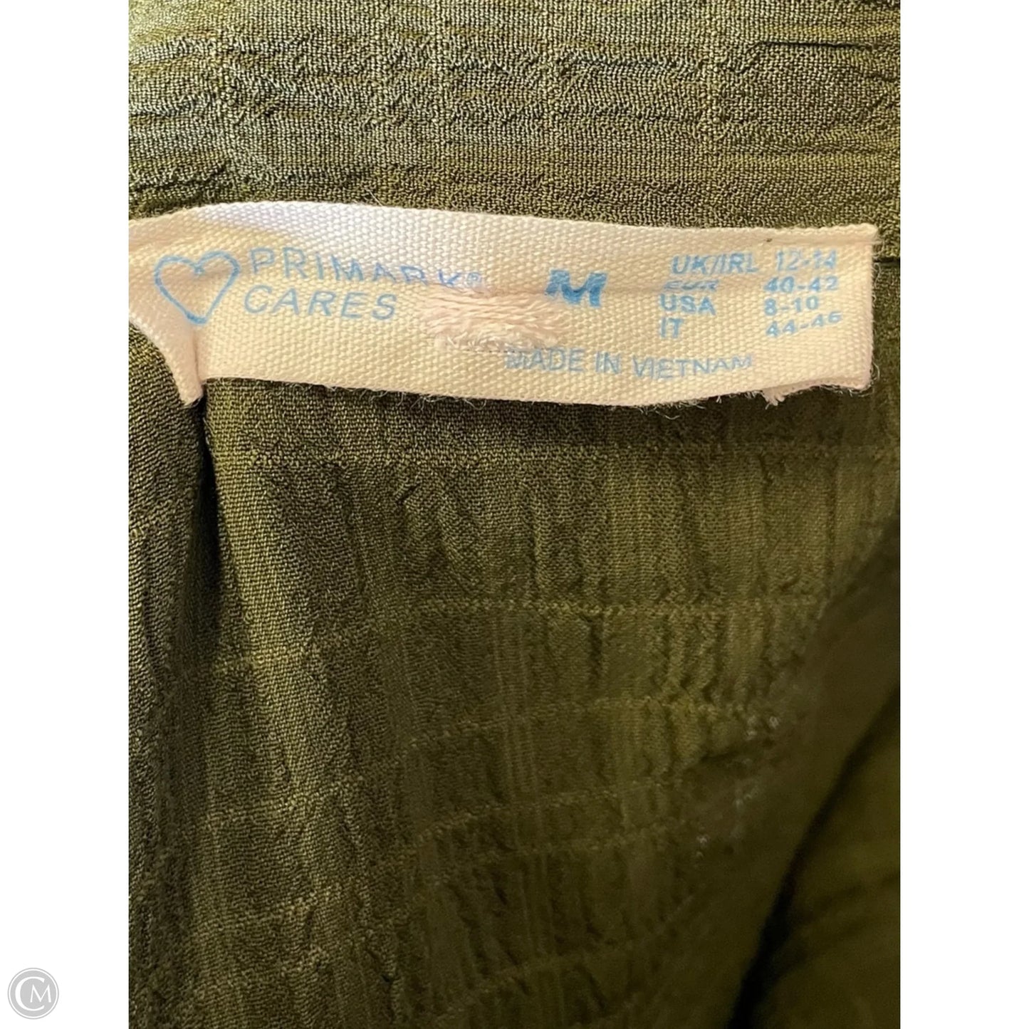 Top Long Sleeve By Primark In Green, Size: M