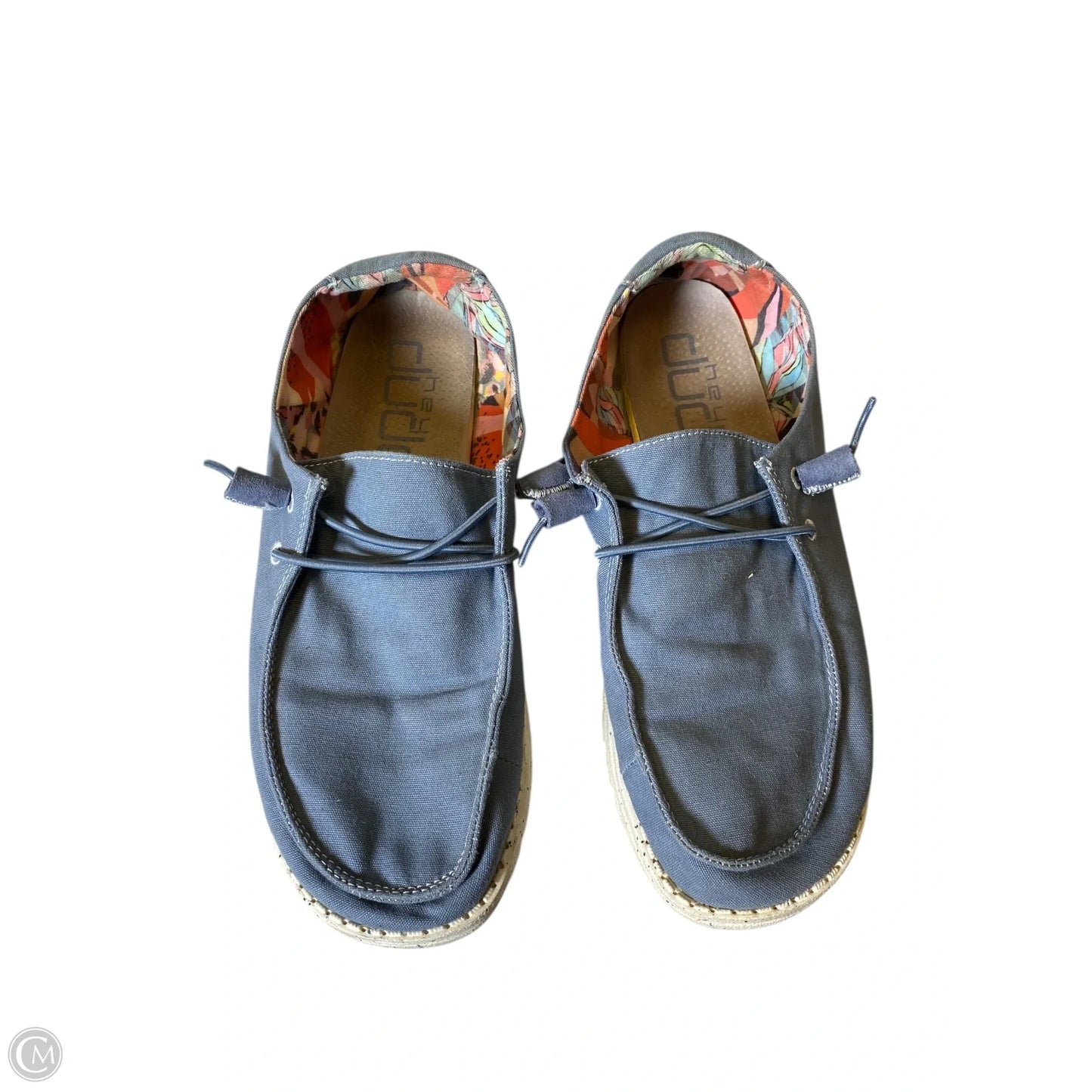 Shoes Flats By Hey Dude In Grey, Size: 10