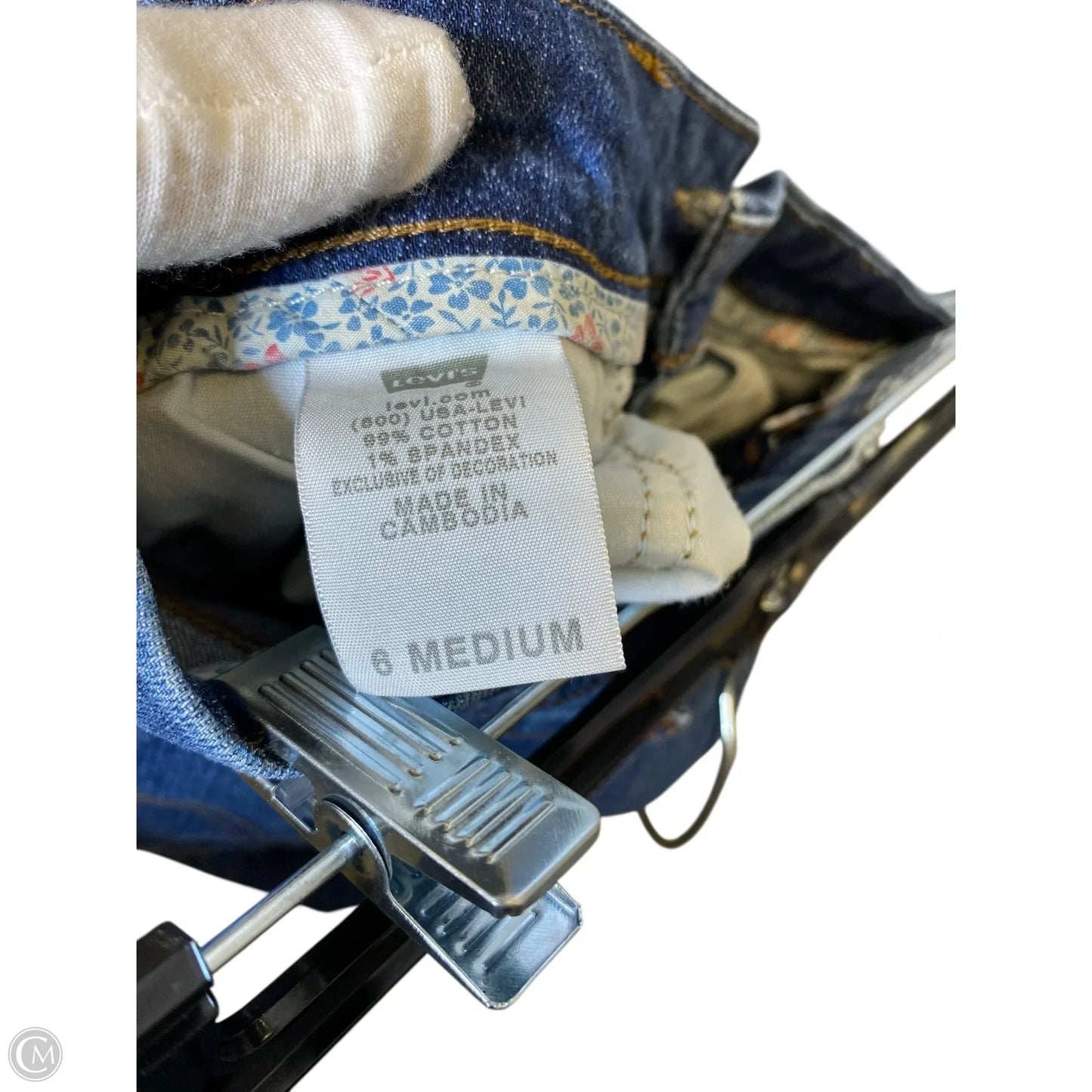 Jeans Skinny By Levis In Blue Denim, Size: 6