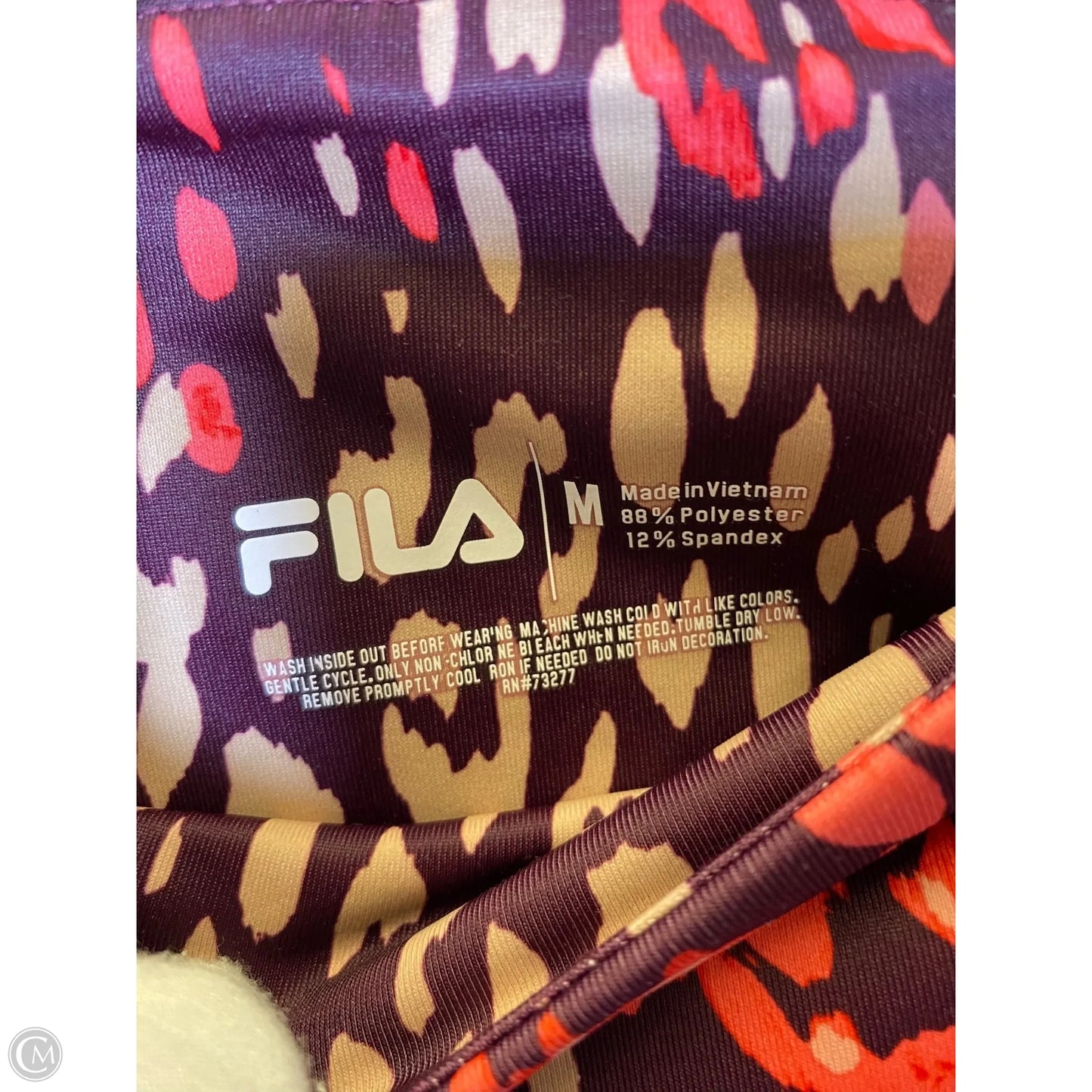 Athletic Leggings By Fila In Multi-colored, Size: M