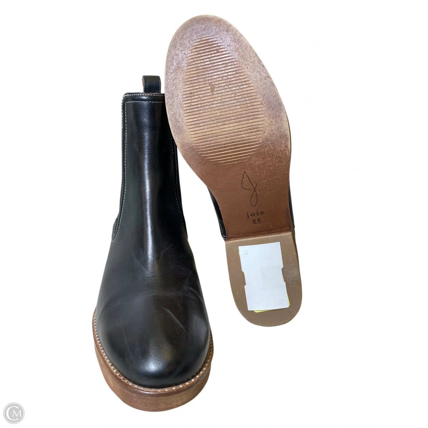 Boots Ankle Heels By Joie In Black & Brown, Size: 8.5