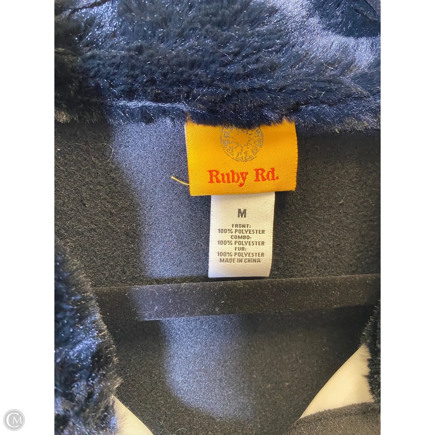 Vest Faux Fur & Sherpa By Ruby Rd In Black & White, Size: M