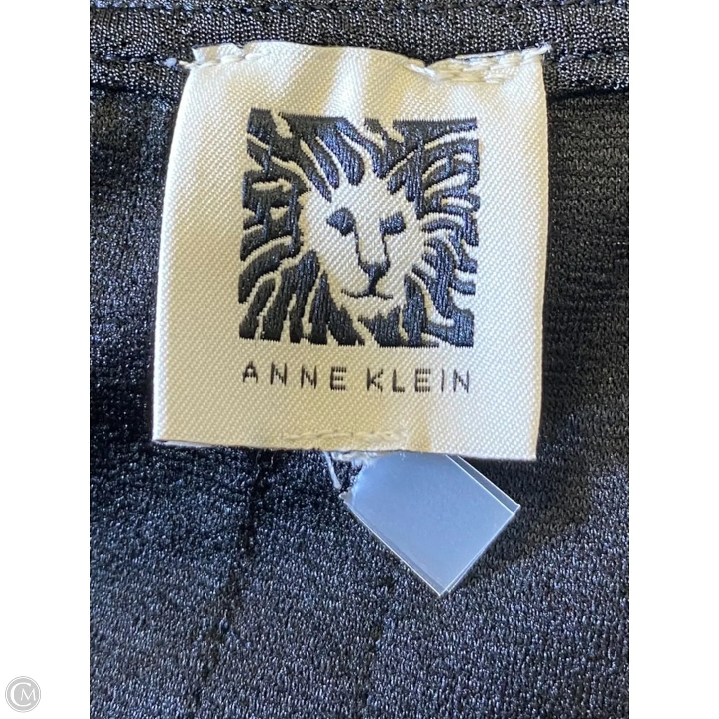 Top Short Sleeve By Anne Klein In Black, Size: Xl