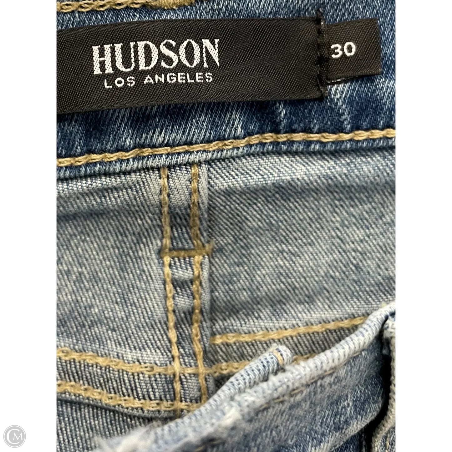 Jeans Boot Cut By Hudson In Blue Denim, Size: 30