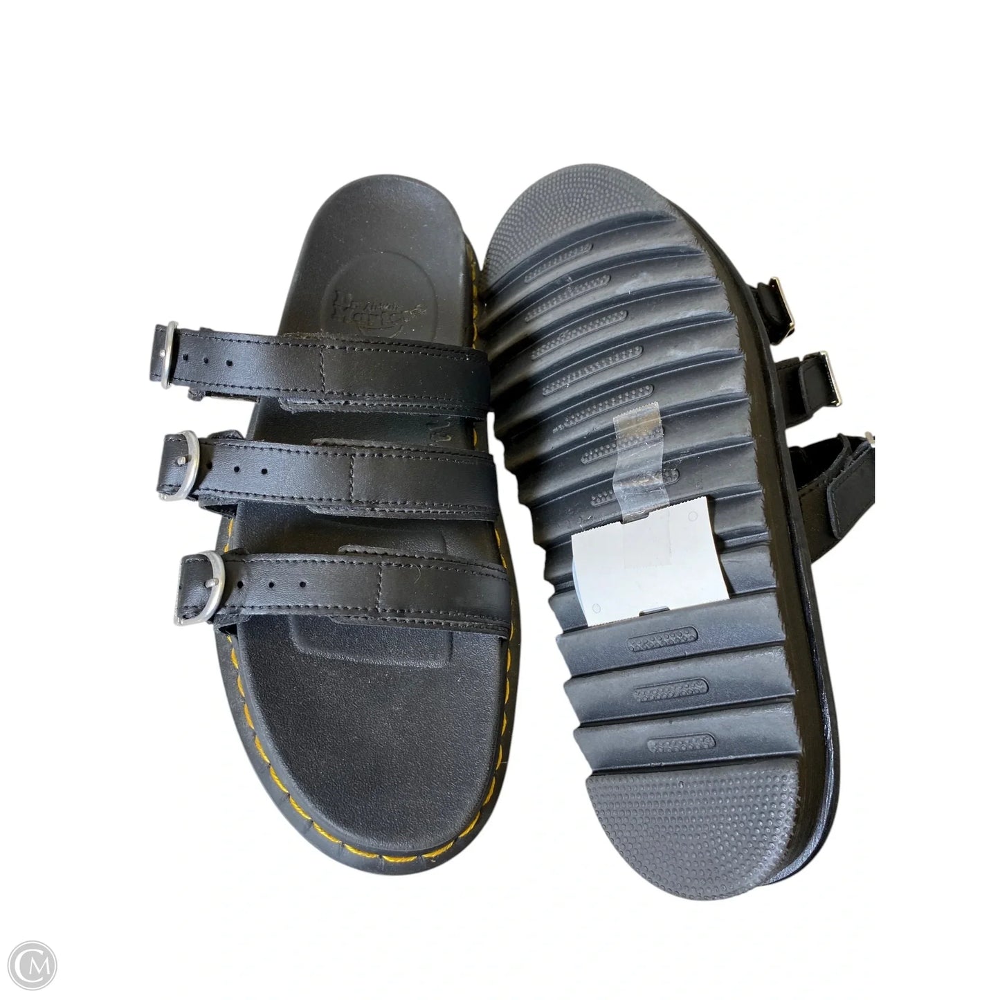 Sandals Heels Platform By Dr Martens In Black, Size: 11