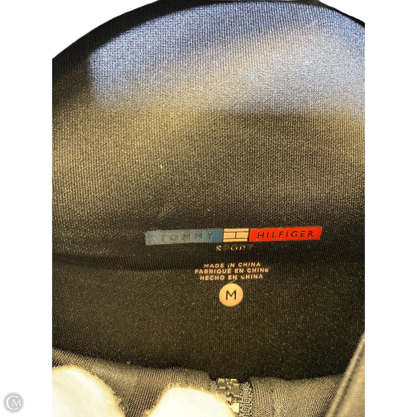 Athletic Jacket By Tommy Hilfiger In Black, Size: M