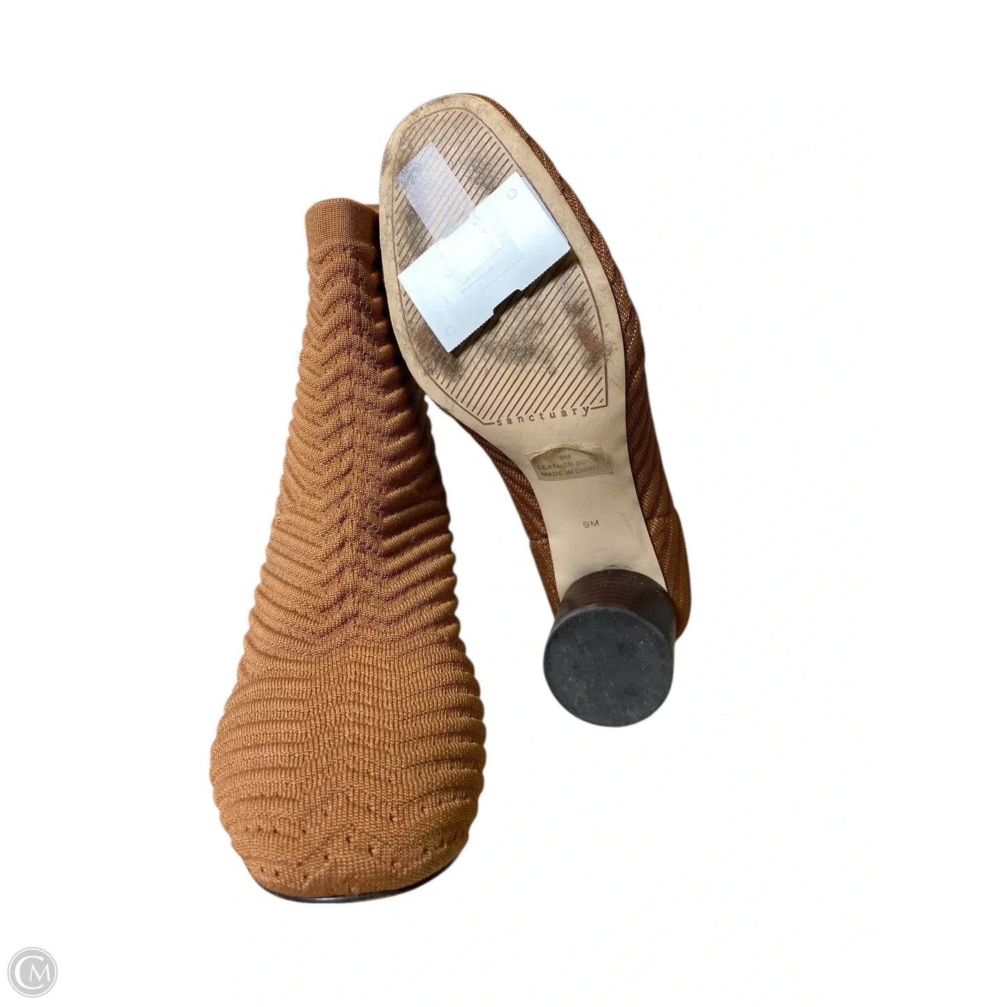 Boots Ankle Heels By Sanctuary In Brown, Size: 9