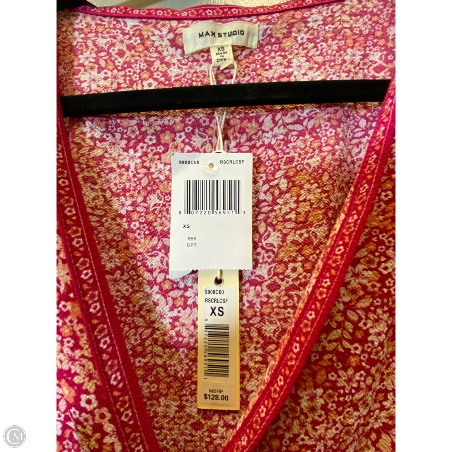 Dress Casual Midi By Max Studio In Floral Print, Size: Xs