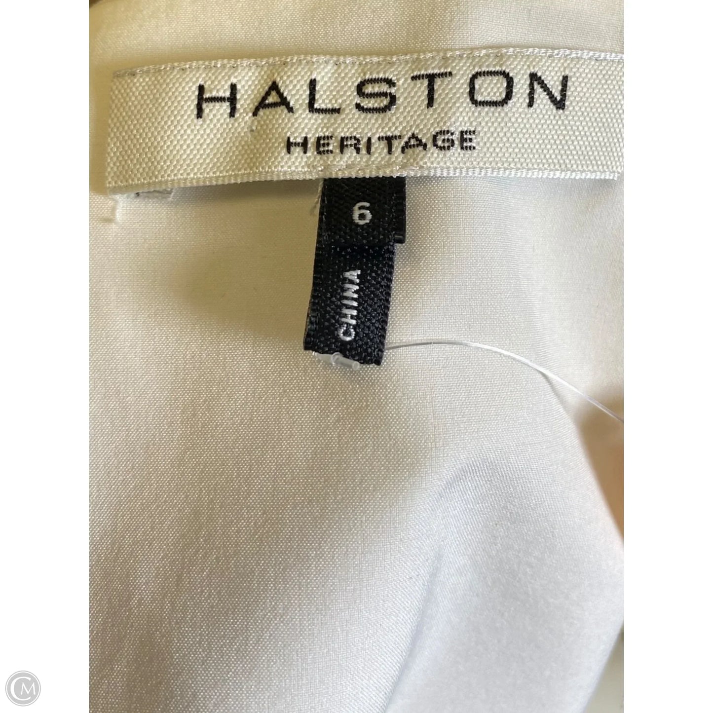 Dress Designer By Halston In White, Size: 6