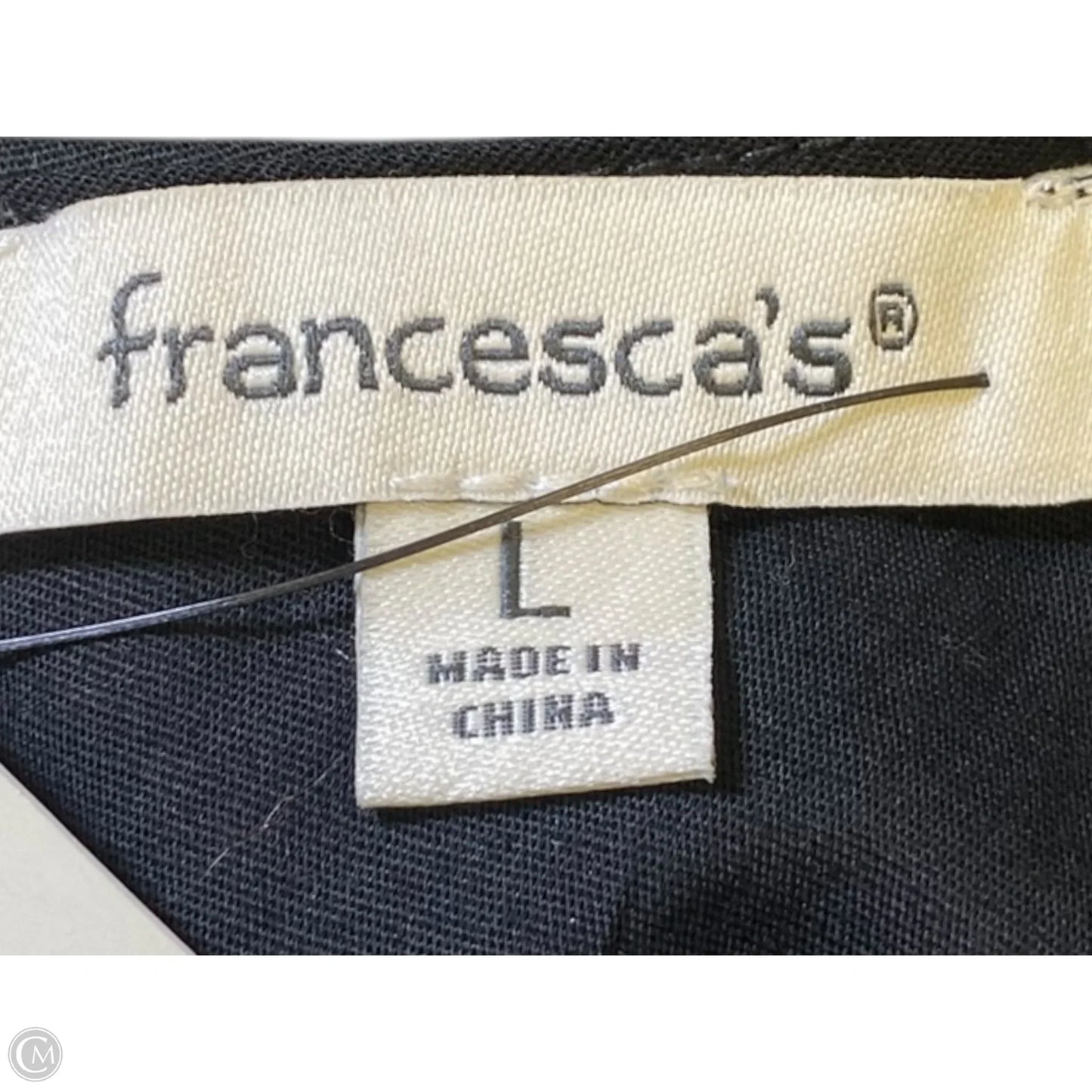 Top Sleeveless By Francesca's In Black, Size: L